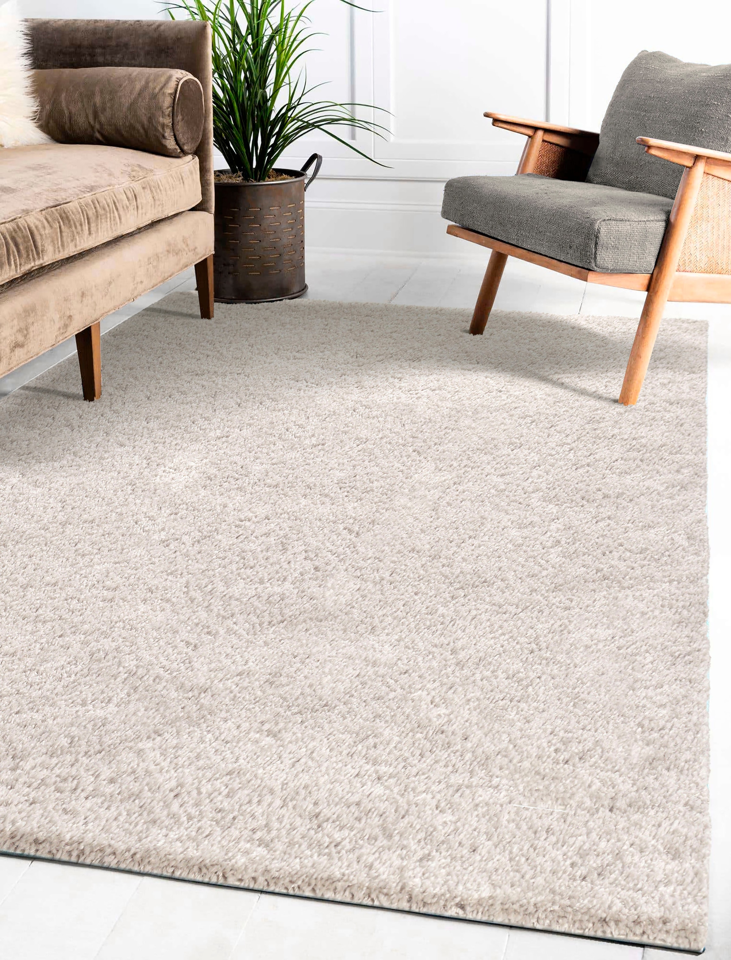 merinos Hochflor-Teppich »Clara Shaggy 2022«, rechteckig, 30 mm Höhe, Shaggy, Langflor, uni, Wohnzimmer
