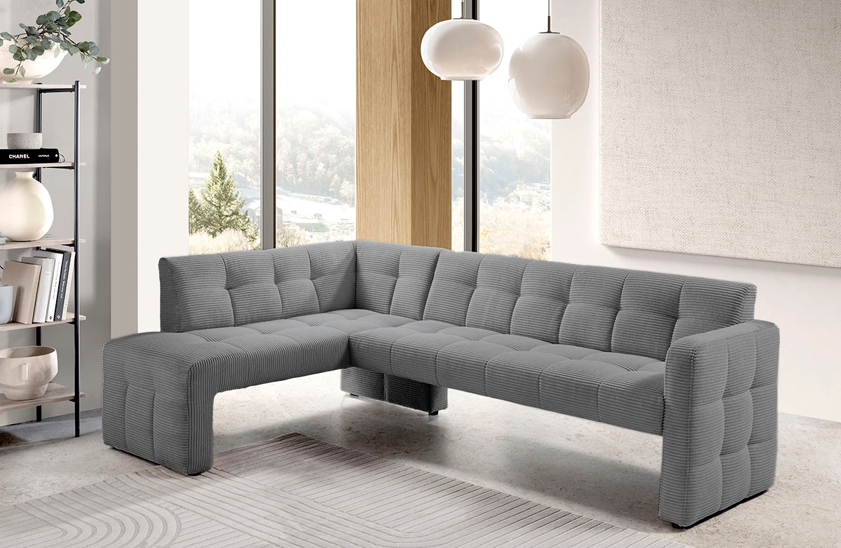 exxpo - sofa fashion Essbank »Barista, bequem und elegant, hohe Bodenfreiheit,« Eckbank Barista bequem und elegant, hochwertige Detailverarbeitung