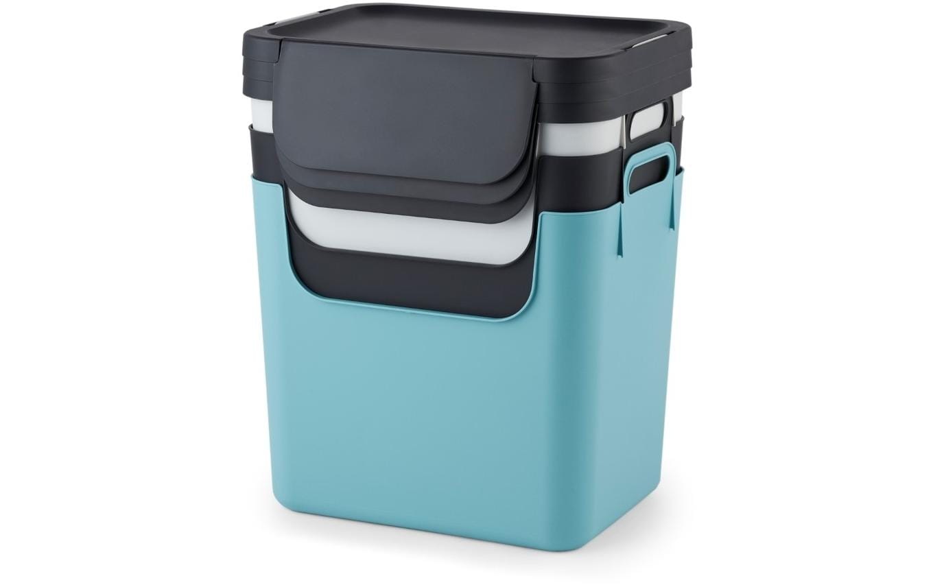 ROTHO Mülltrennsystem „Müllsystem 30 L blau“, 3 Behälter