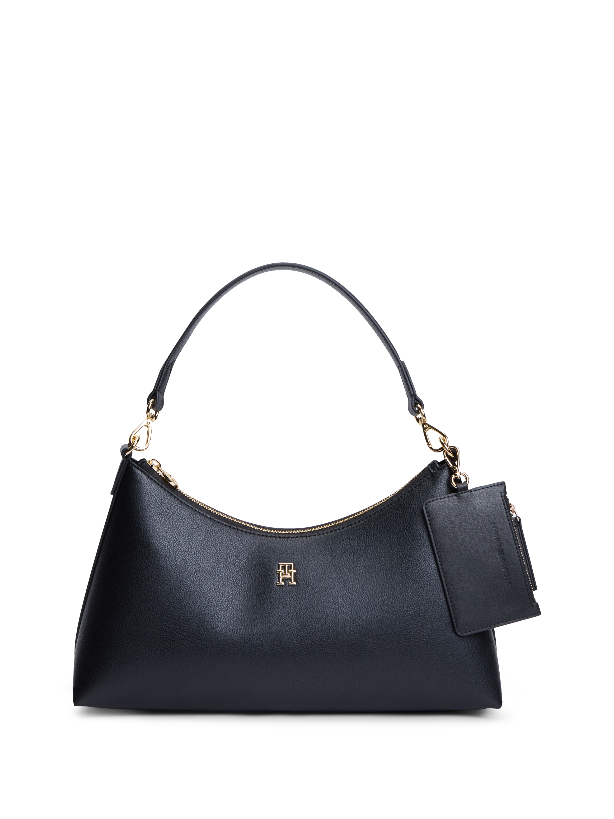 Image of Tommy Hilfiger Schultertasche "TH ICON SHOULDER BAG" Damen Handtasche, Clutch mit edlem Logoschriftzug