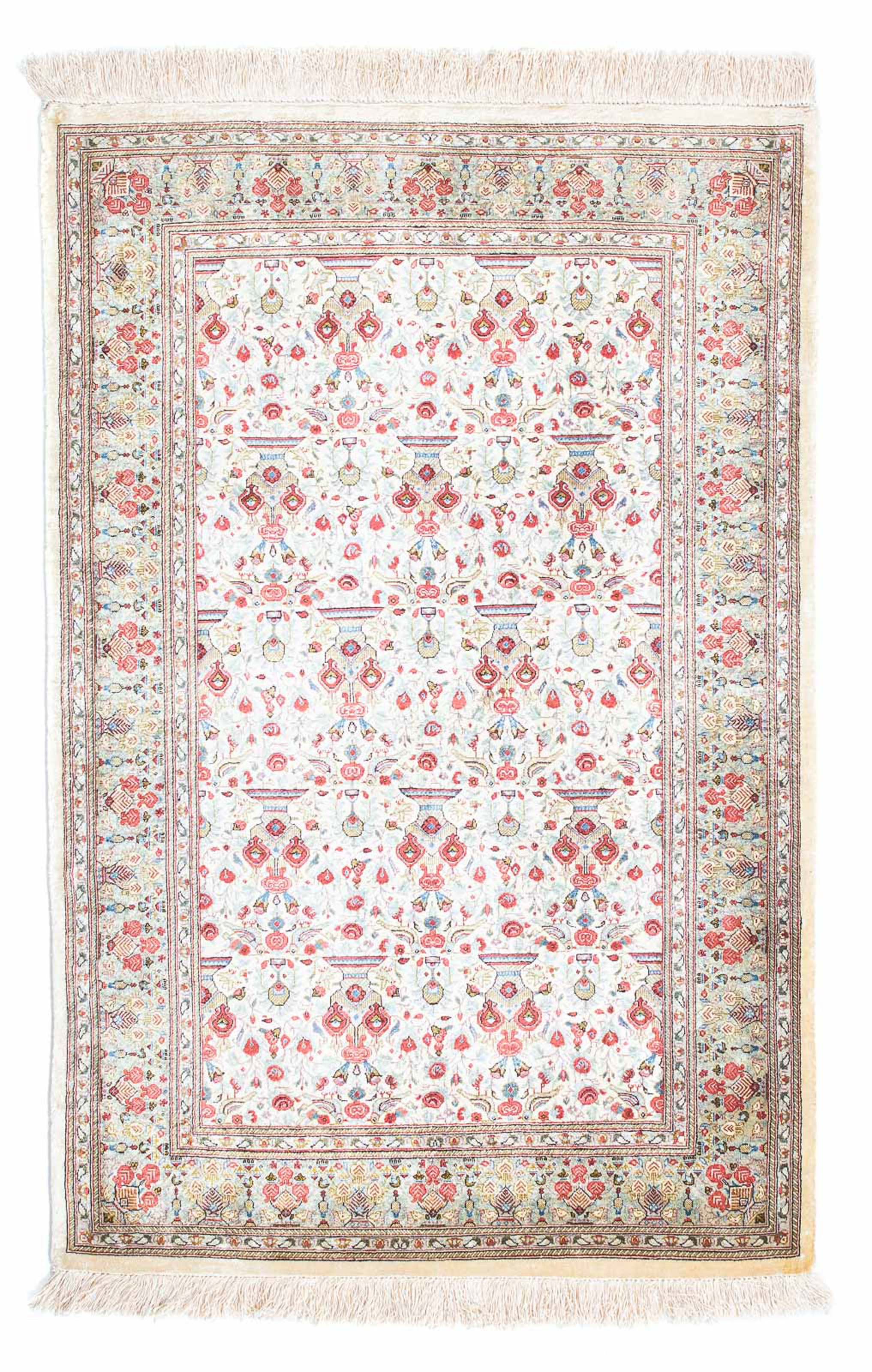 Image of morgenland Orientteppich »Perser - Ghom - 118 x 75 cm - beige«, rechteckig, 10 mm Höhe, Wohnzimmer, Handgeknüpft, Einzelstück mit Zertifikat bei Ackermann Versand Schweiz