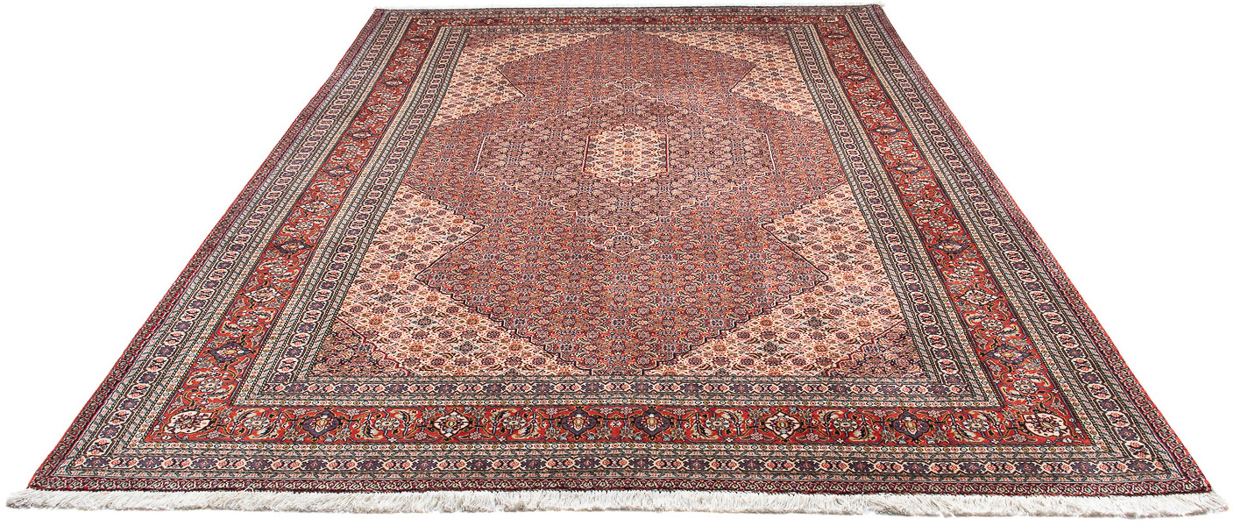 Image of morgenland Orientteppich »Perser - Nomadic - 293 x 204 cm - hellbraun«, rechteckig, 10 mm Höhe, Wohnzimmer, Handgeknüpft, Einzelstück mit Zertifikat bei Ackermann Versand Schweiz