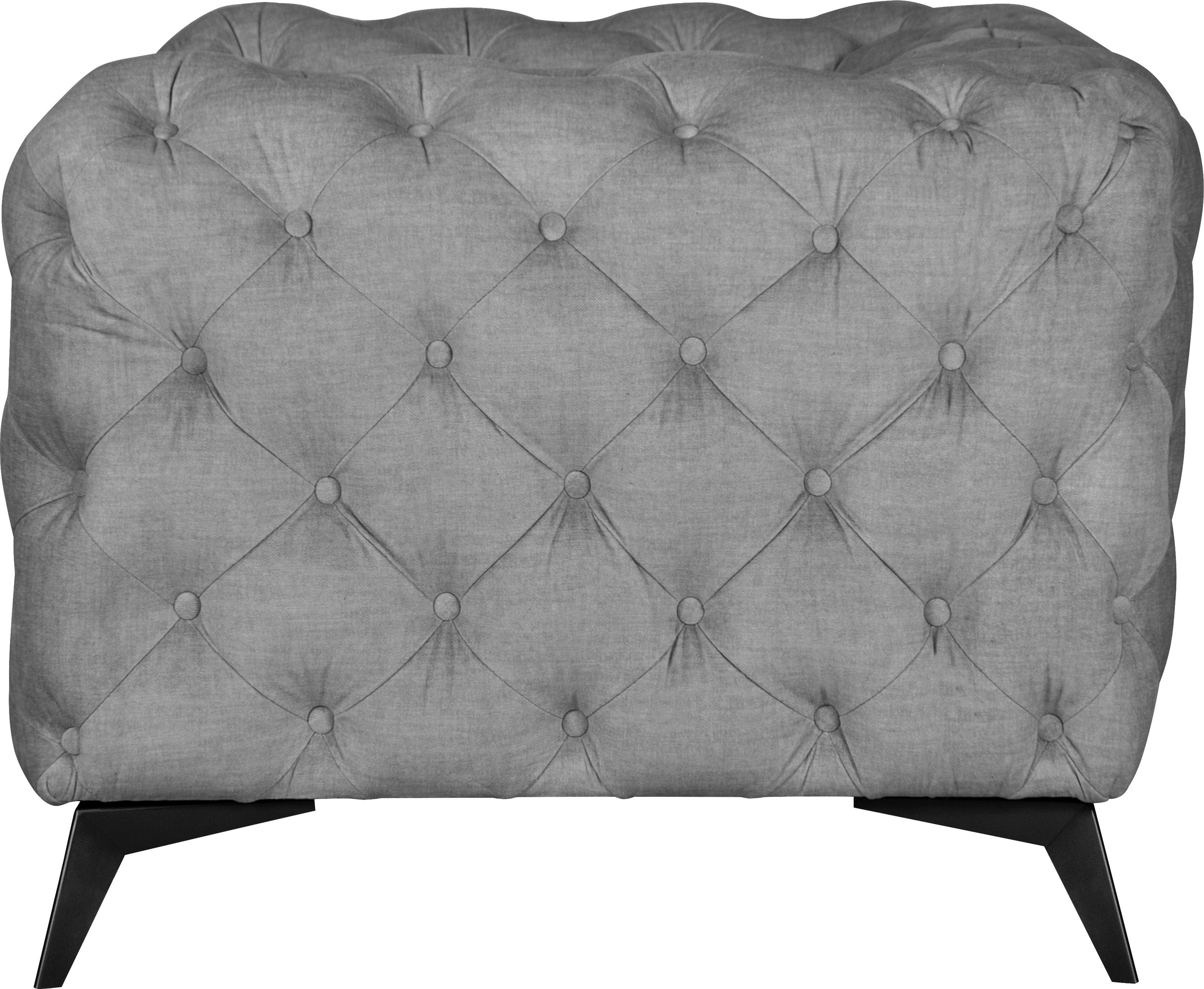 Leonique Chesterfield-Sessel »Glynis Sessel«, aufwändige Knopfheftung, moderne Chesterfield Optik, Fussfarbe wählbar