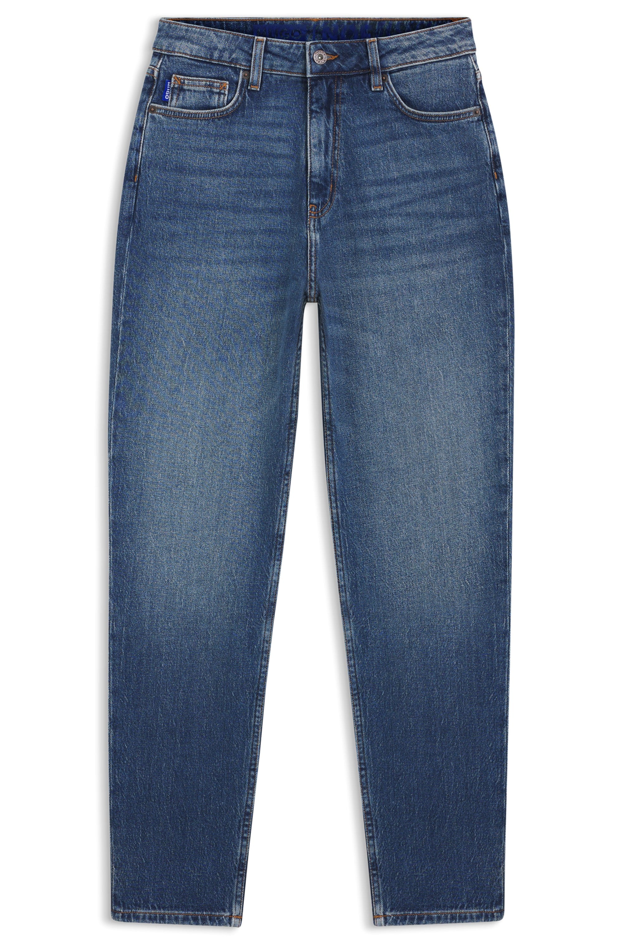 HUGO Blue Jeans mom »Noe« Straight Fit Jeans mit hoher Leibhöhe