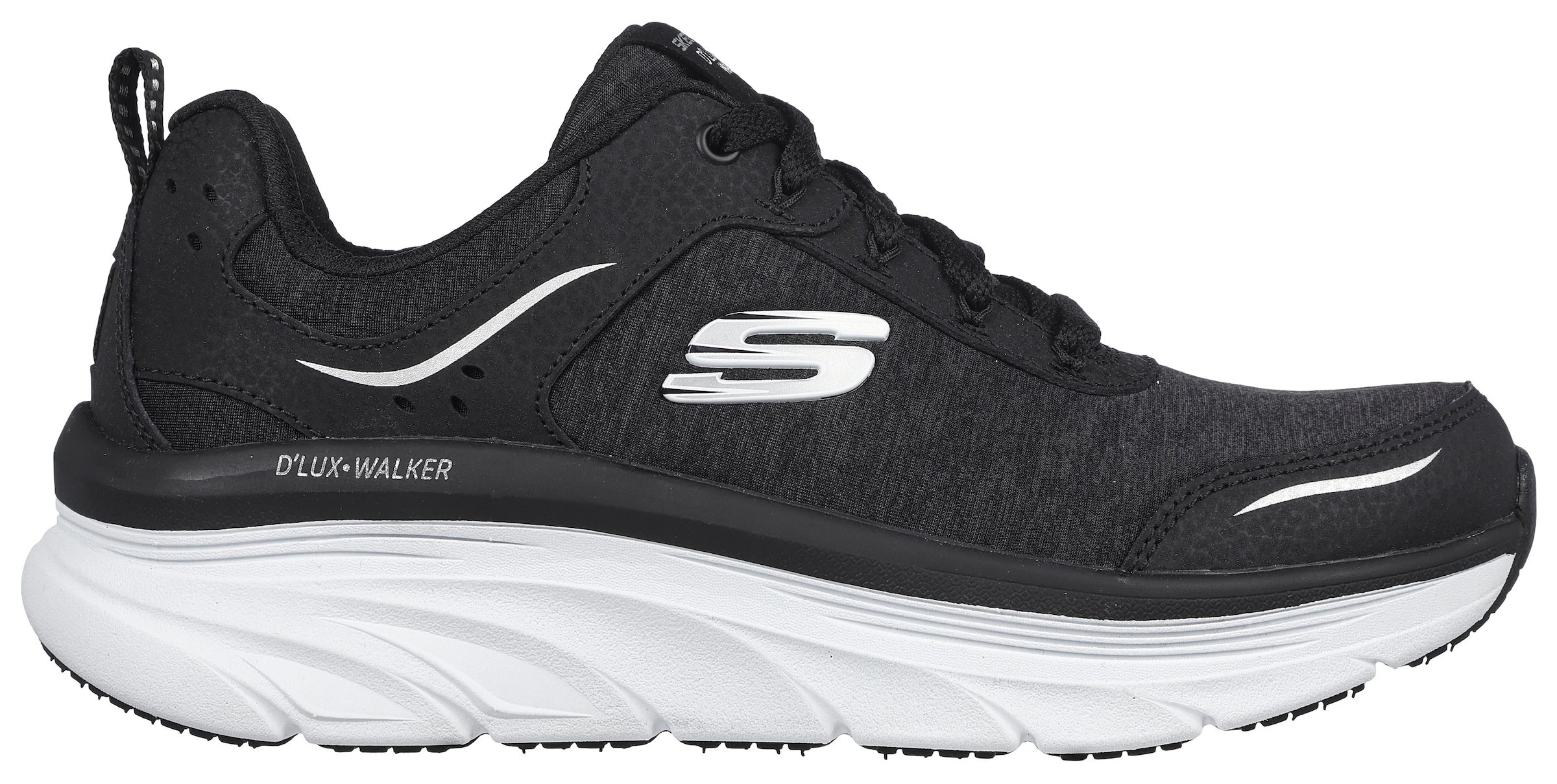 Skechers Sneaker »D'LUX WALKER, COOL GROOVE«, mit Relaxed Fit-Ausstattung, Freizeitschuh, Halbschuh, Schnürschuh