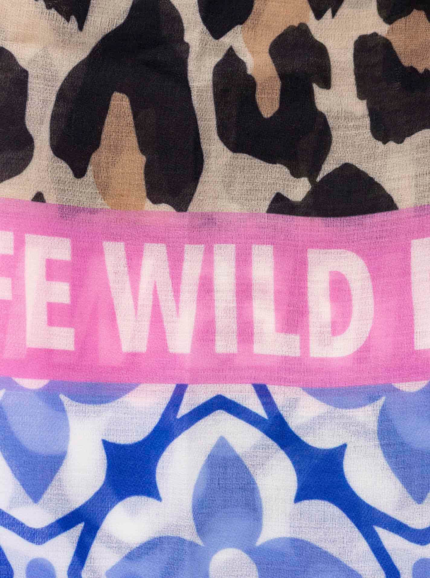 Zwillingsherz Schal »"Zitronen Mosaik "« farbenfrohes Muster mit Zitronen, Schriftzug