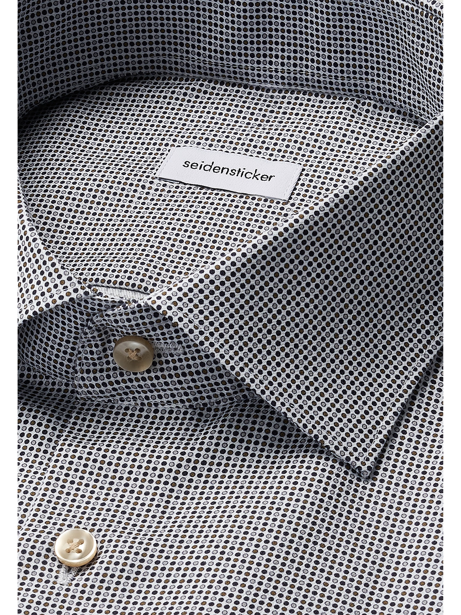 seidensticker Businesshemd »Schwarze Rose« Shaped 1/1 Kentkragen Druck