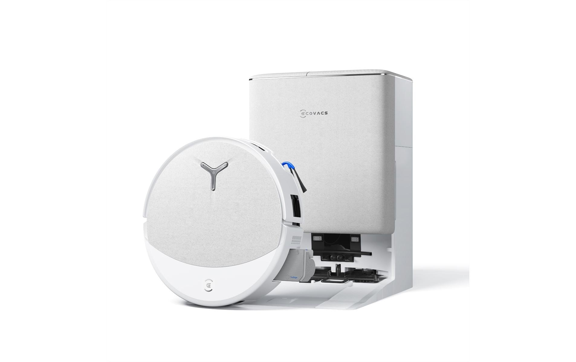 ECOVACS Robot d'aspiration eau et poussière »DEEBOT T90 PRO OMNI (Black)« robot aspirateur et laveur avec station tout-en-un et puissance d'aspiration de 30 000 Pa