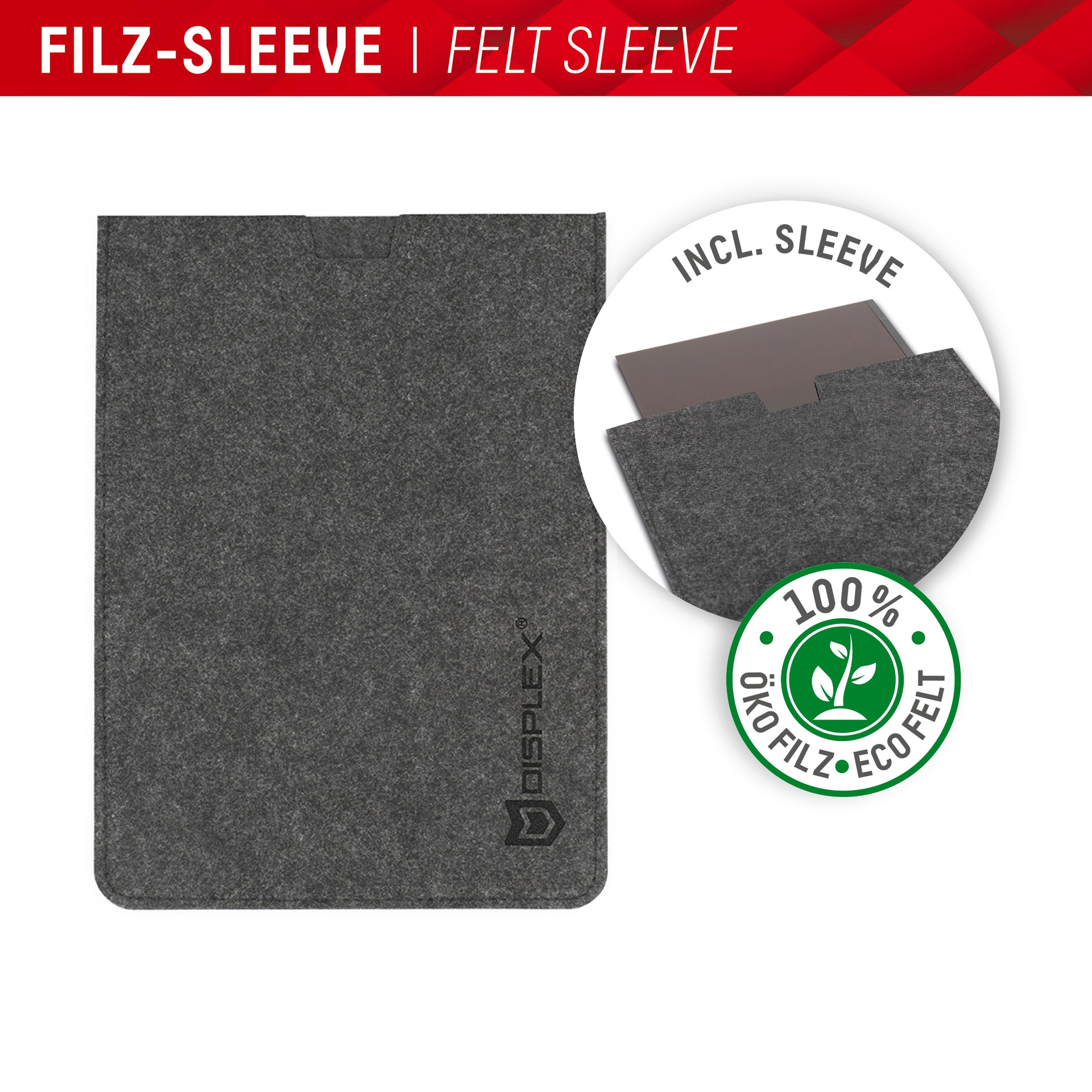 Displex Displayschutzfolie »Tablet Privacy Safe«, für Apple iPad 10,2 (7/8/9 Gen), Blickschutzfolie, Schutzfolie, Bildschirmschutz, kratz- & stossfest