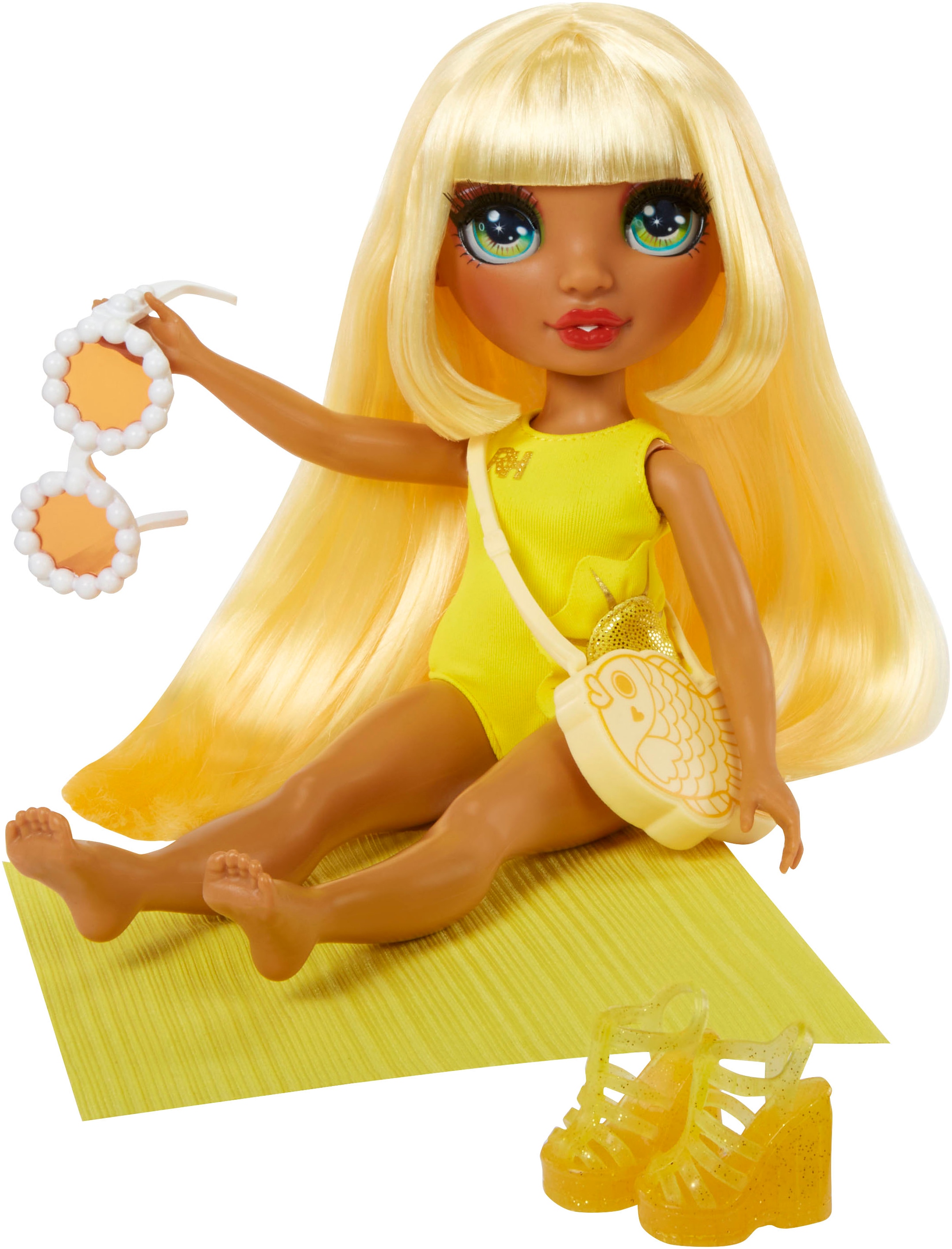 RAINBOW HIGH Poupée à habiller »Rainbow High Swim & Style Fashion Doll- Sunny (Yellow)«