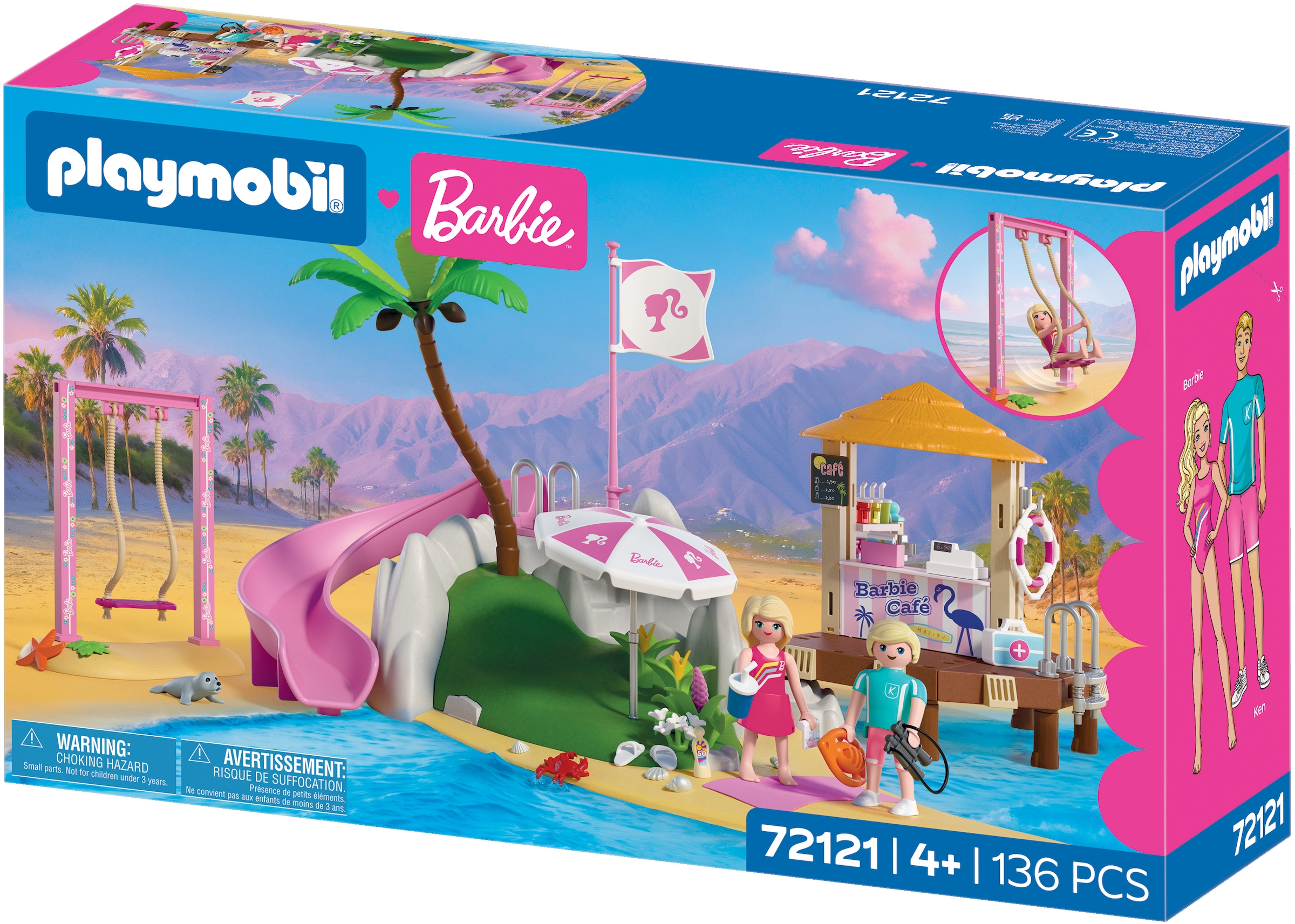 Playmobil® Jeu de construction »PLAYMOBIL x Barbie™ Strand Café (72121), Barbie™« Made in Europe