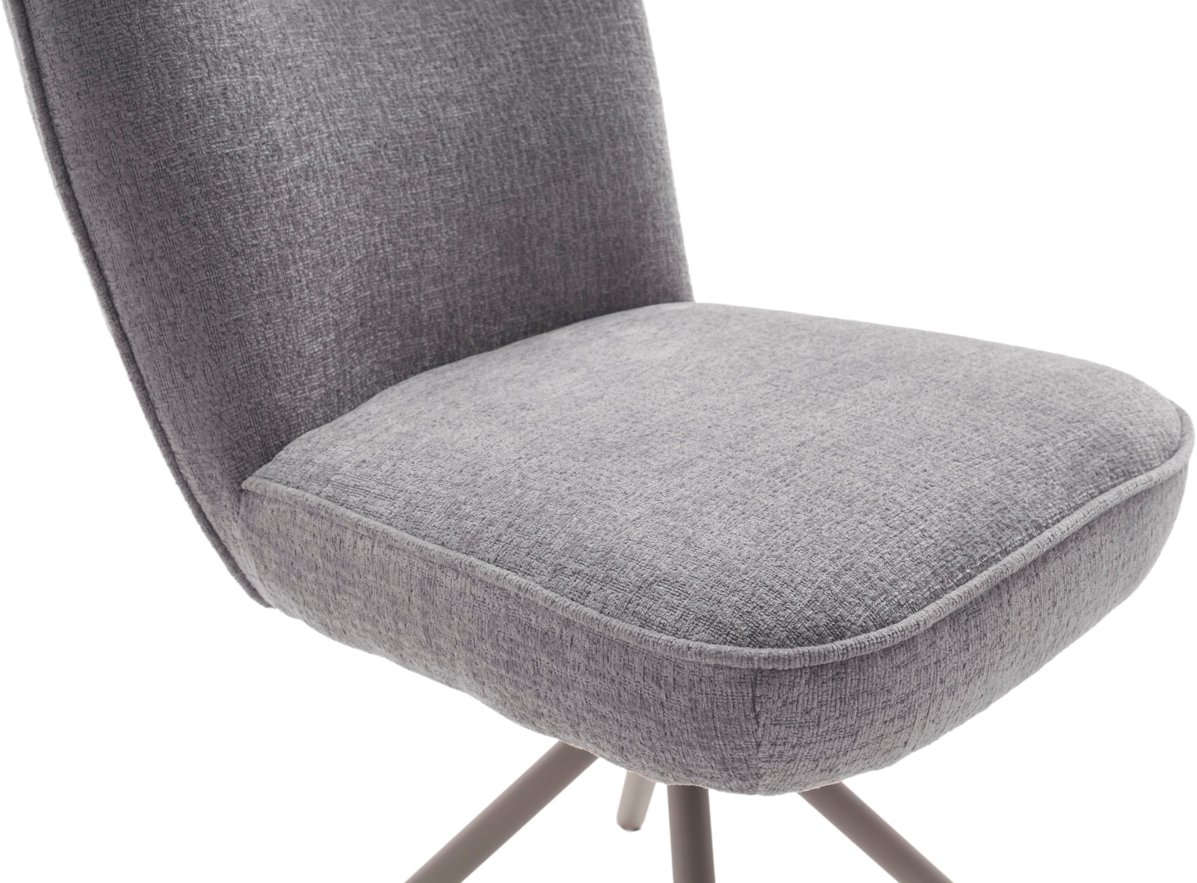 MCA furniture 4-Fussstuhl (Set) 2 Stk.180° drehbar, Taschenfederkern