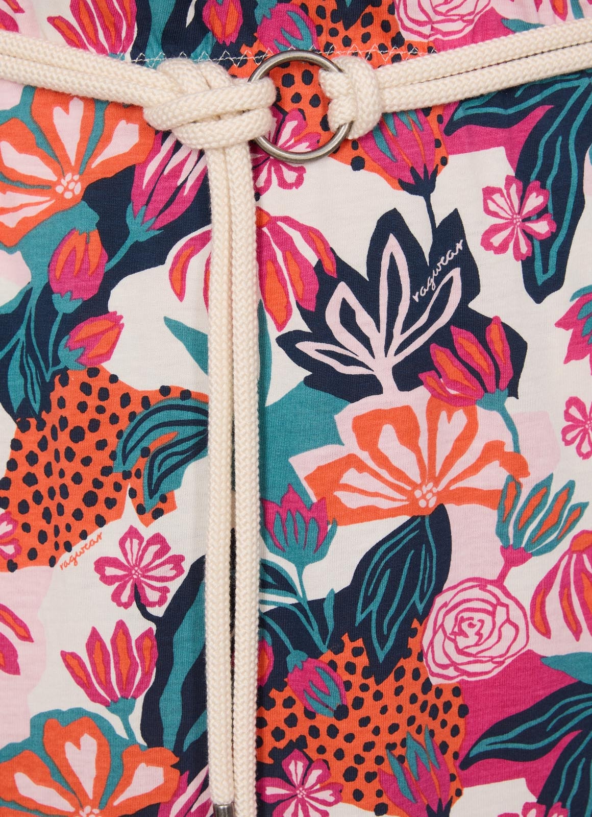 Ragwear Minikleid »LILITHE PRINT« aus Baumwollmischung, normale Passform, Kurzarm