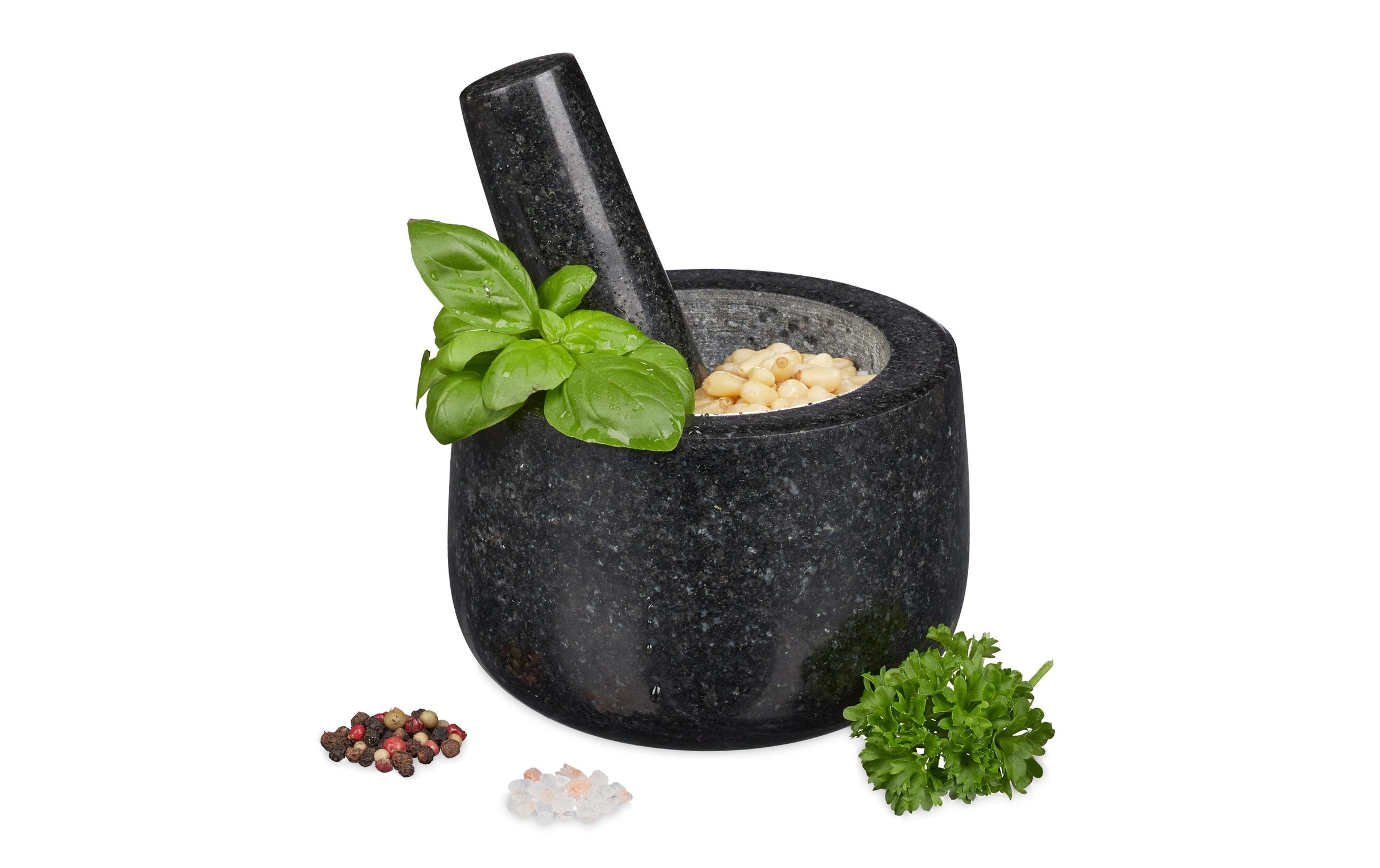 Image of relaxdays Mörser "mit Stössel 12 cm"