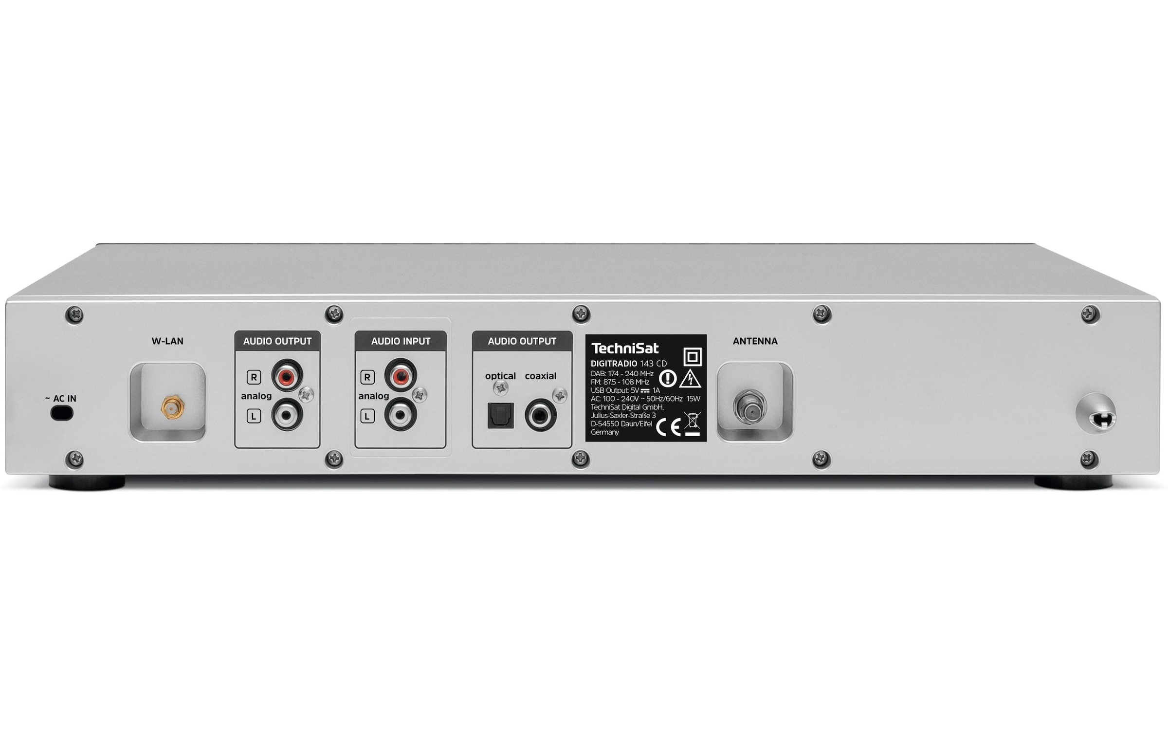 TechniSat Digitalradio (DAB+) »DigitRadio 143 CD V3«, (Digitalradio (DAB+)-FM-Tuner-Internetradio)