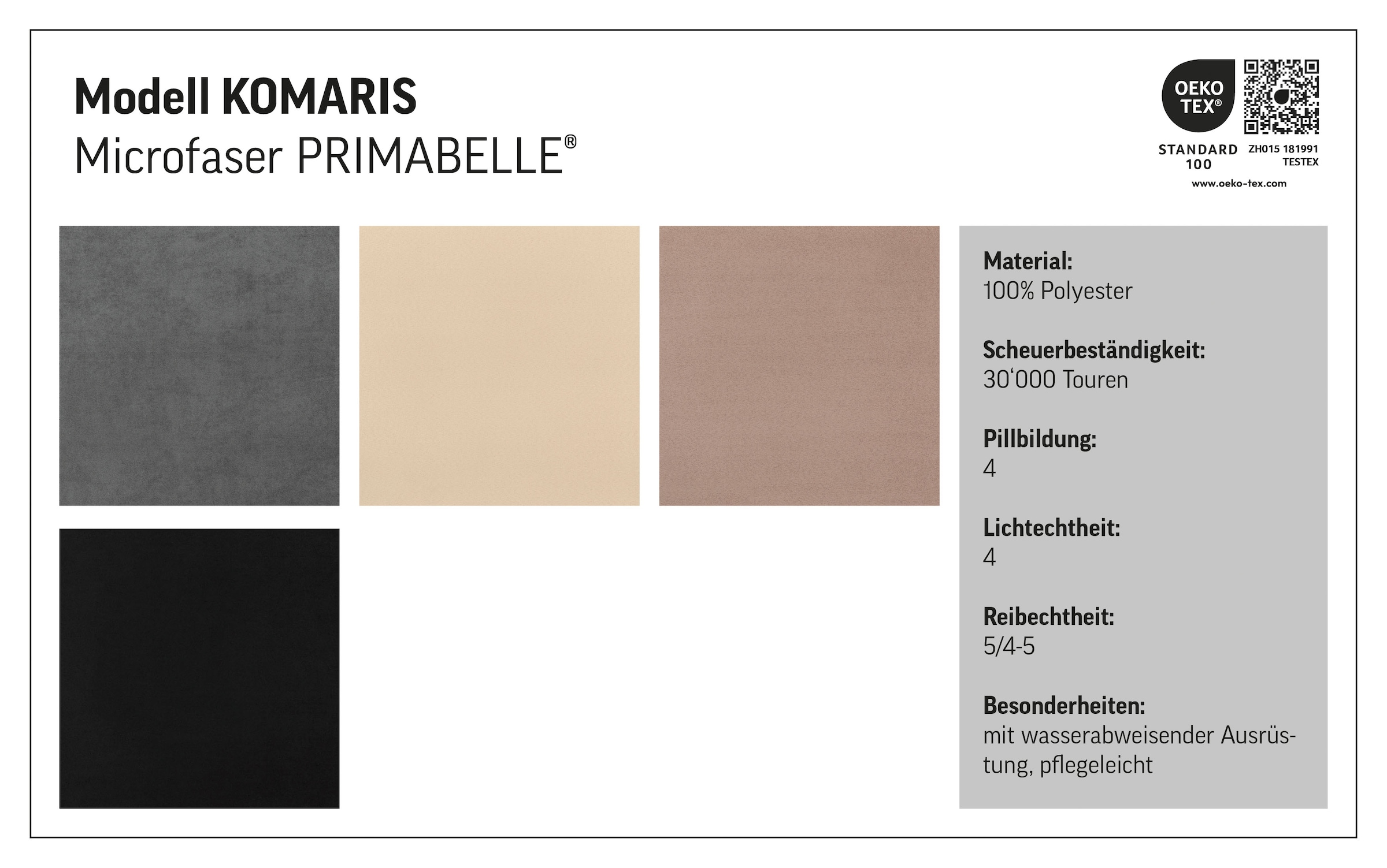 COTTA Polstergarnitur »Komaris L-Form«, (Set), Set bestehend aus: Ecksofa mit Kopfteilverstellung & Hocker