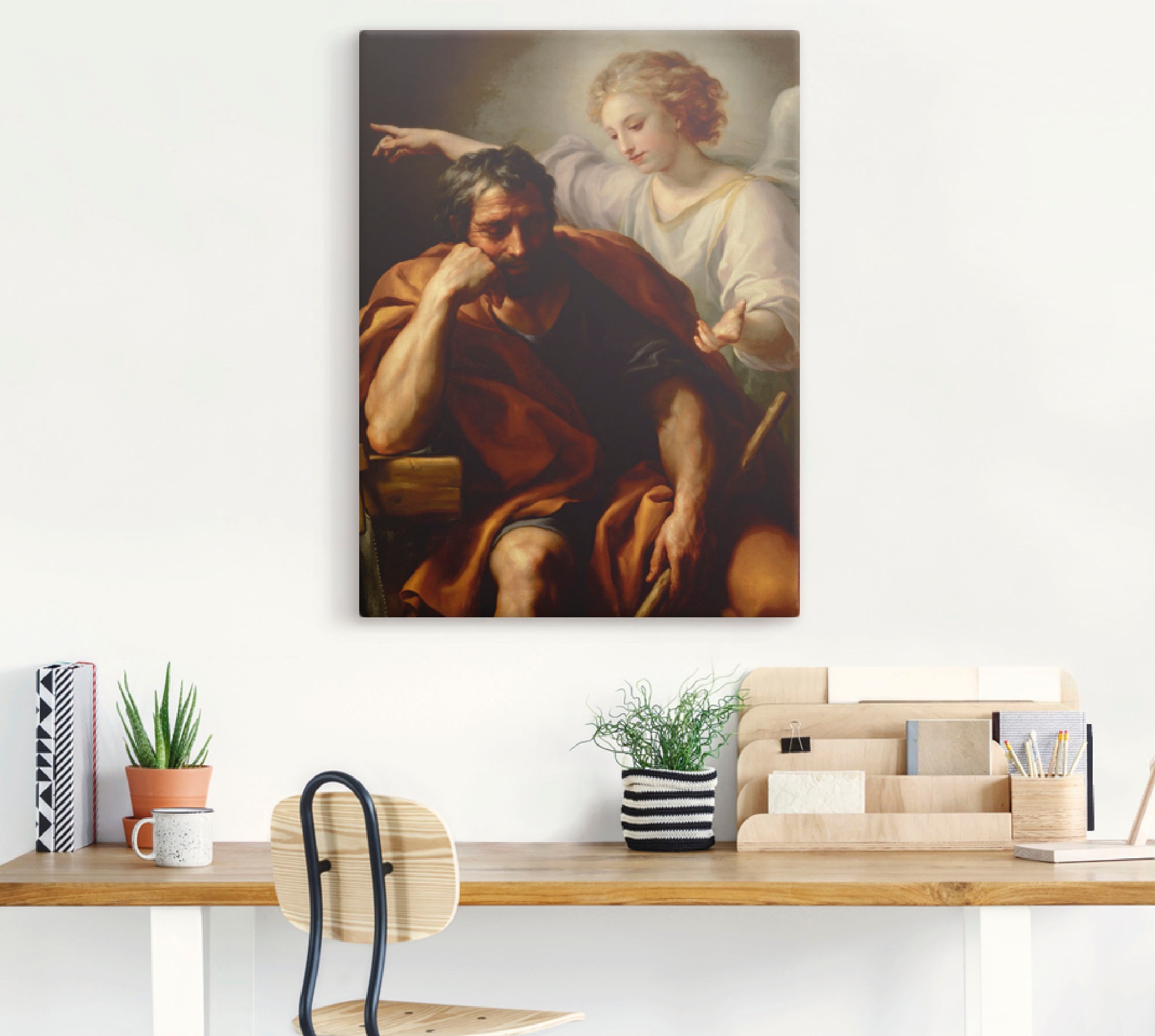 Artland Wandbild »Der Traum des Hl. Joseph. 1773/1774.«, Religion, (1 St.), als Leinwandbild, Wandaufkleber oder Poster in versch. Grössen