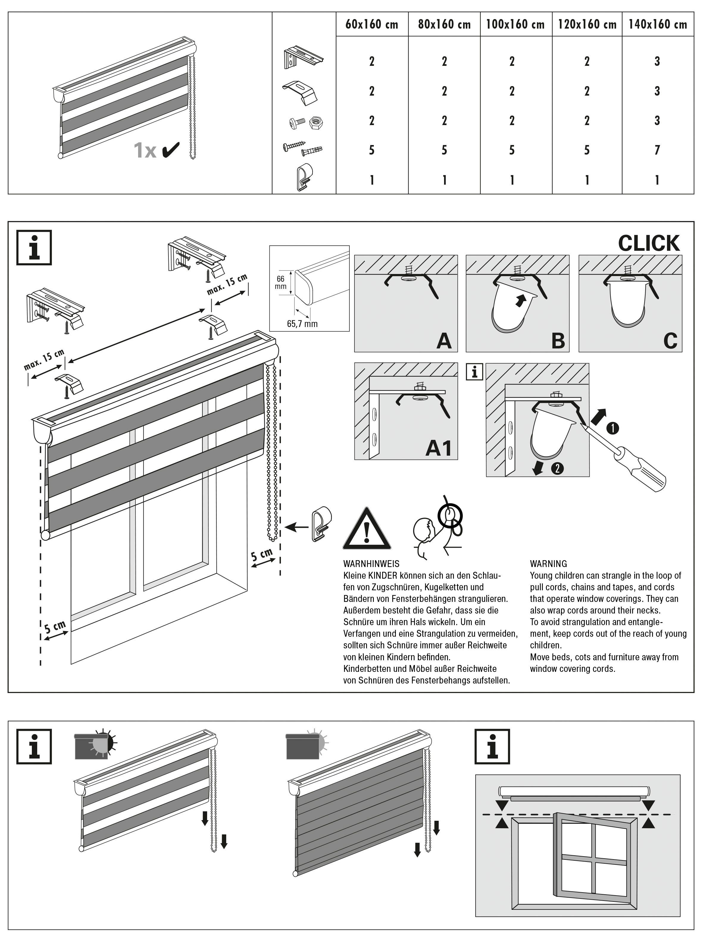 Doppelrollo Optik Aluminiumkassette«, Staubschutz Hochwertige und GARDINIA mit kaufen Lichtschutz, »Doppelrollo