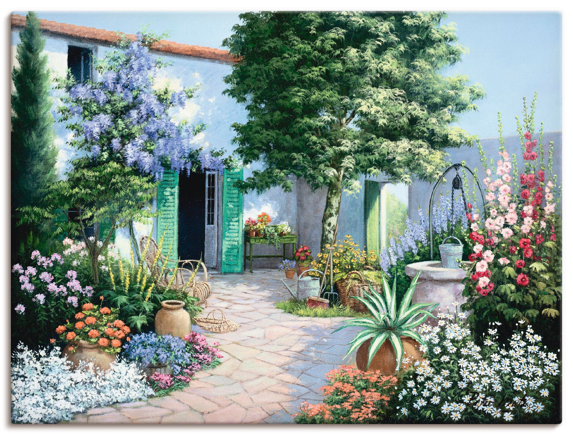 Image of Artland Wandbild "Ein kleines Paradies" Garten 1 Stk. tlg. als Leinwandbild, Poster in verschied. Grössen