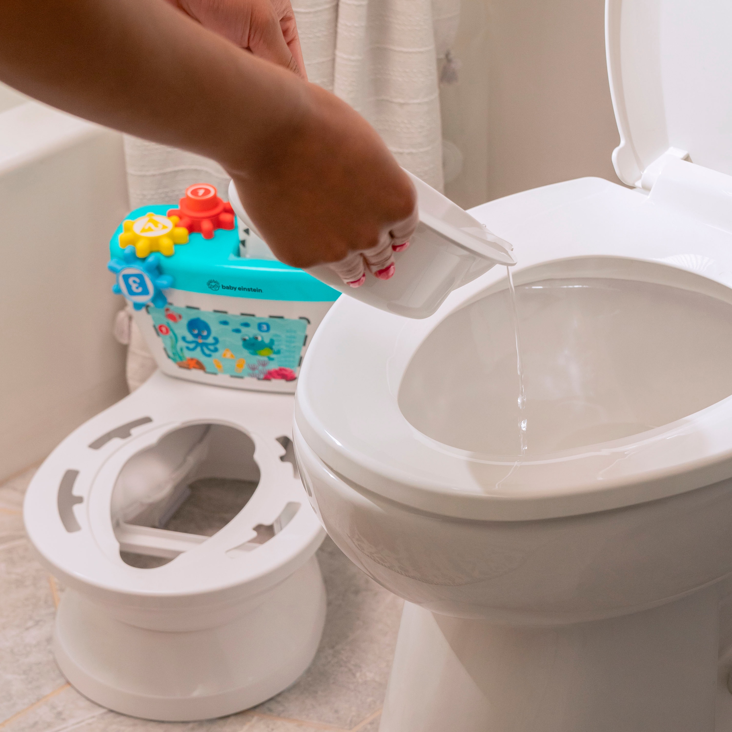 Baby Einstein Entraîneur de toilettes »Geared for Success™ 2-in-1 Potty Training System« mit Sound