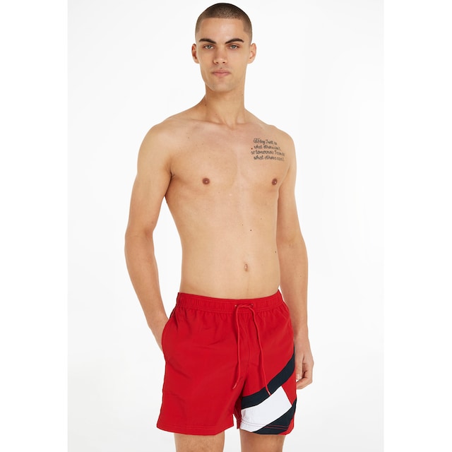 Tommy Hilfiger Swimwear Badeshorts »SF MEDIUM DRAWSTRING«, mit Tommy  Hilfiger Markenlabel online shoppen