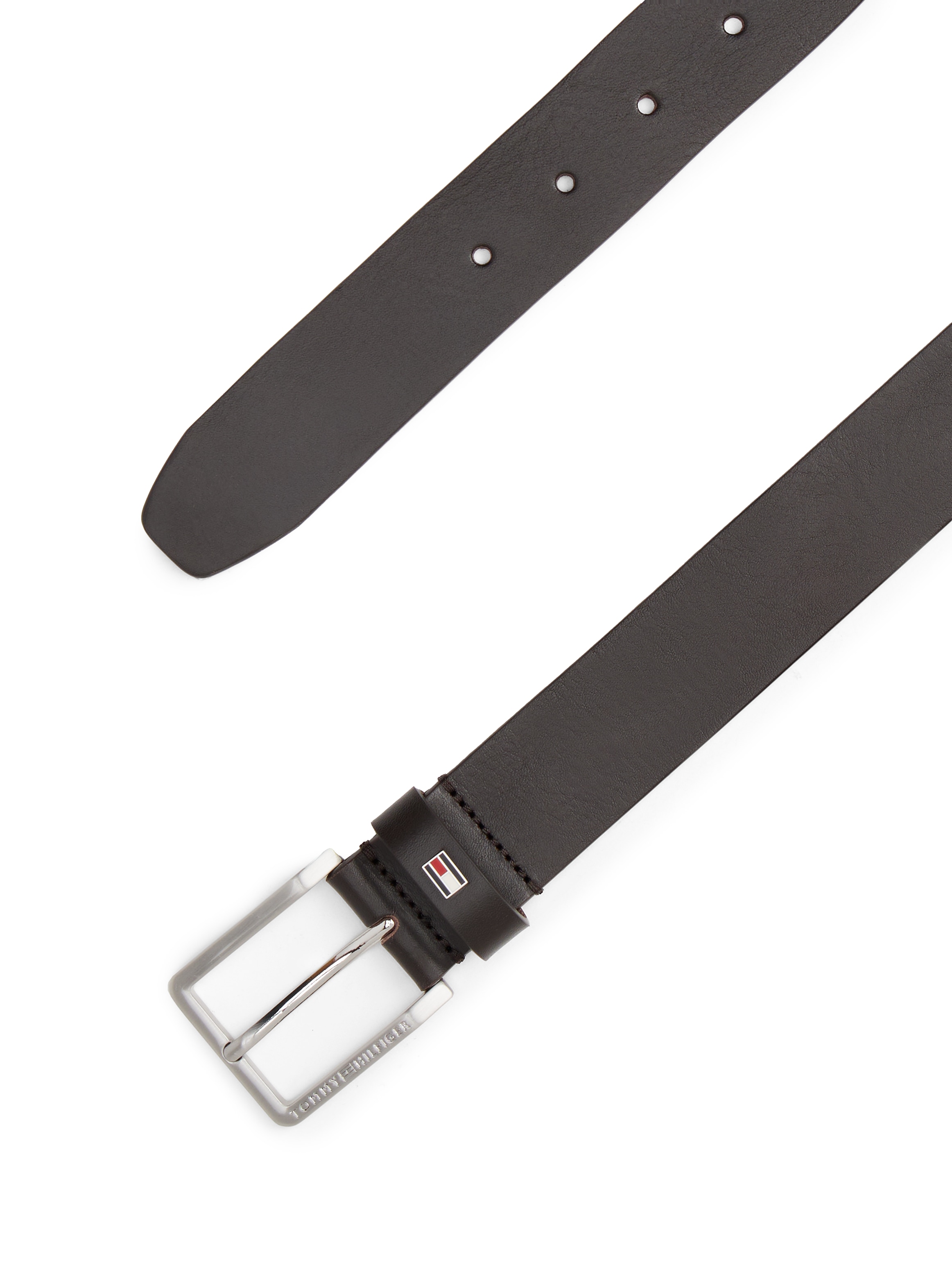 Tommy Hilfiger Ledergürtel »OLIVIER 3,5 cm breit« mit Flag aus Emaille, Breite: 3,5cm