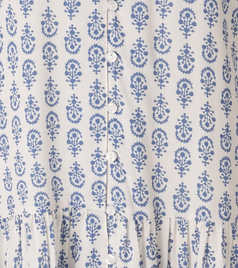 Aniston CASUAL Robe d'été mit nostalgischen Porzellan-Druck - NEUE KOLLEKTION