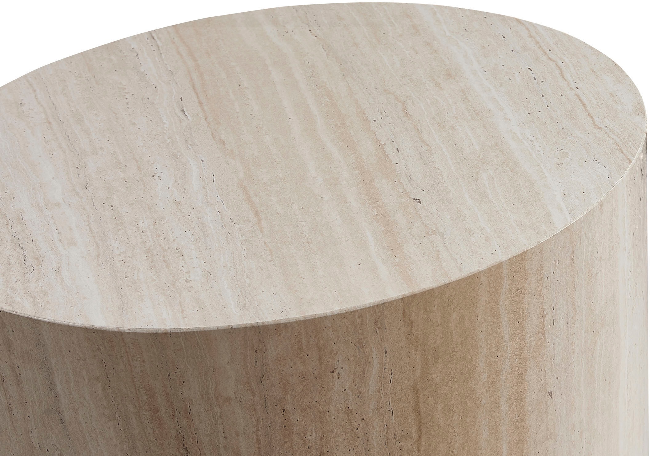SalesFever Couchtisch »Almeria - Stilvoller Couch- und Beistelltisch«, (Set, 2 St., 2er Set), oval, in Travertinoptik