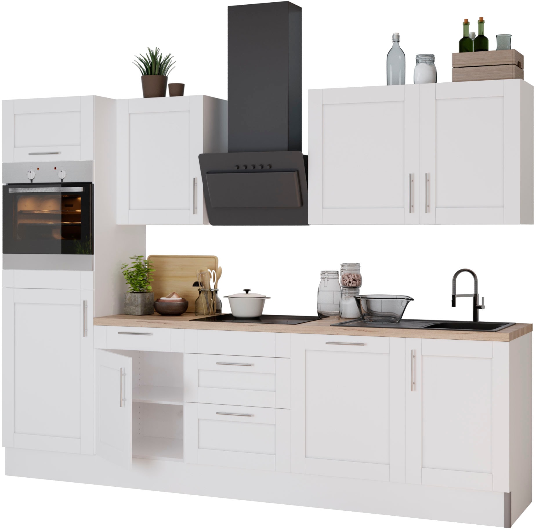 Image of KOCHSTATION Küche "KS-Ahus" Breite 280 cm,wahlw. mit E-Geräten,Soft Close Funktion,MDF Fronten