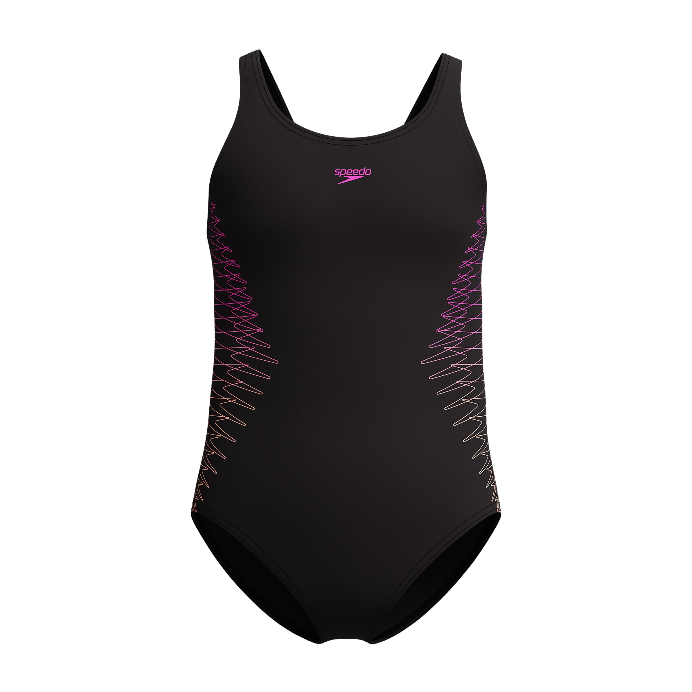 Image of Speedo Badeanzug "Placement Muscleback" für aktives Schwimmen, chlorbeständig, schnell trocknend