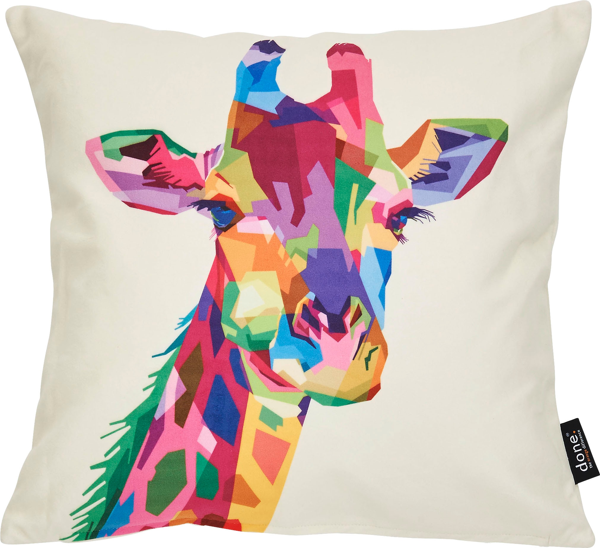 Dekokissen »Velour Print Giraffe«, Beidseitig bedruckte Kissenhülle, verfügbar in 2...