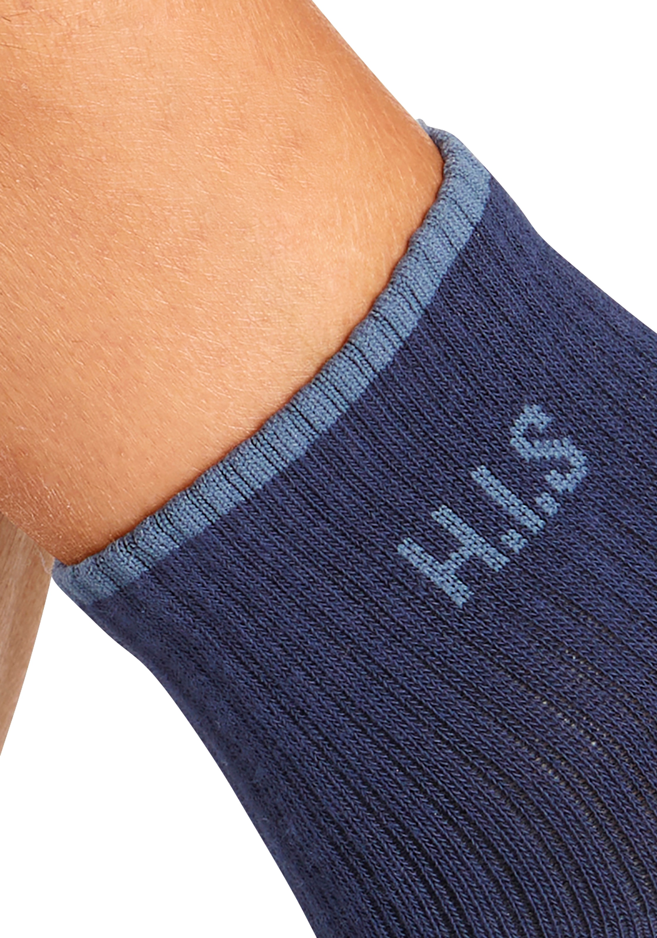 H.I.S Sportsocken, (Packung, 6 Paar), Kurzsocken mit Frottee & verstärkten Belastungszonen