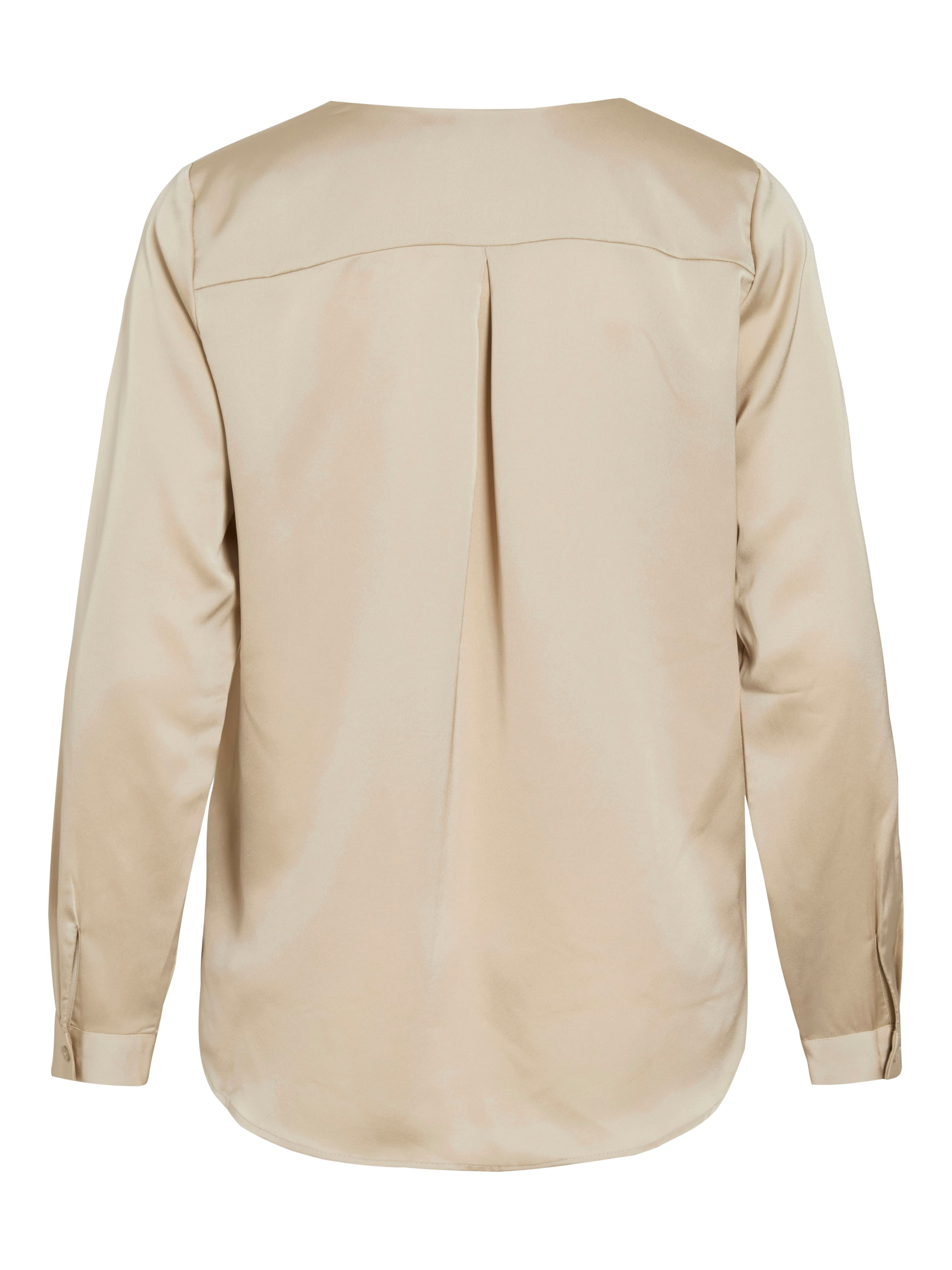 Vila Blouse chemise »VIELLETTE V-NECK L/S SATIN SHIRT - NOOS«