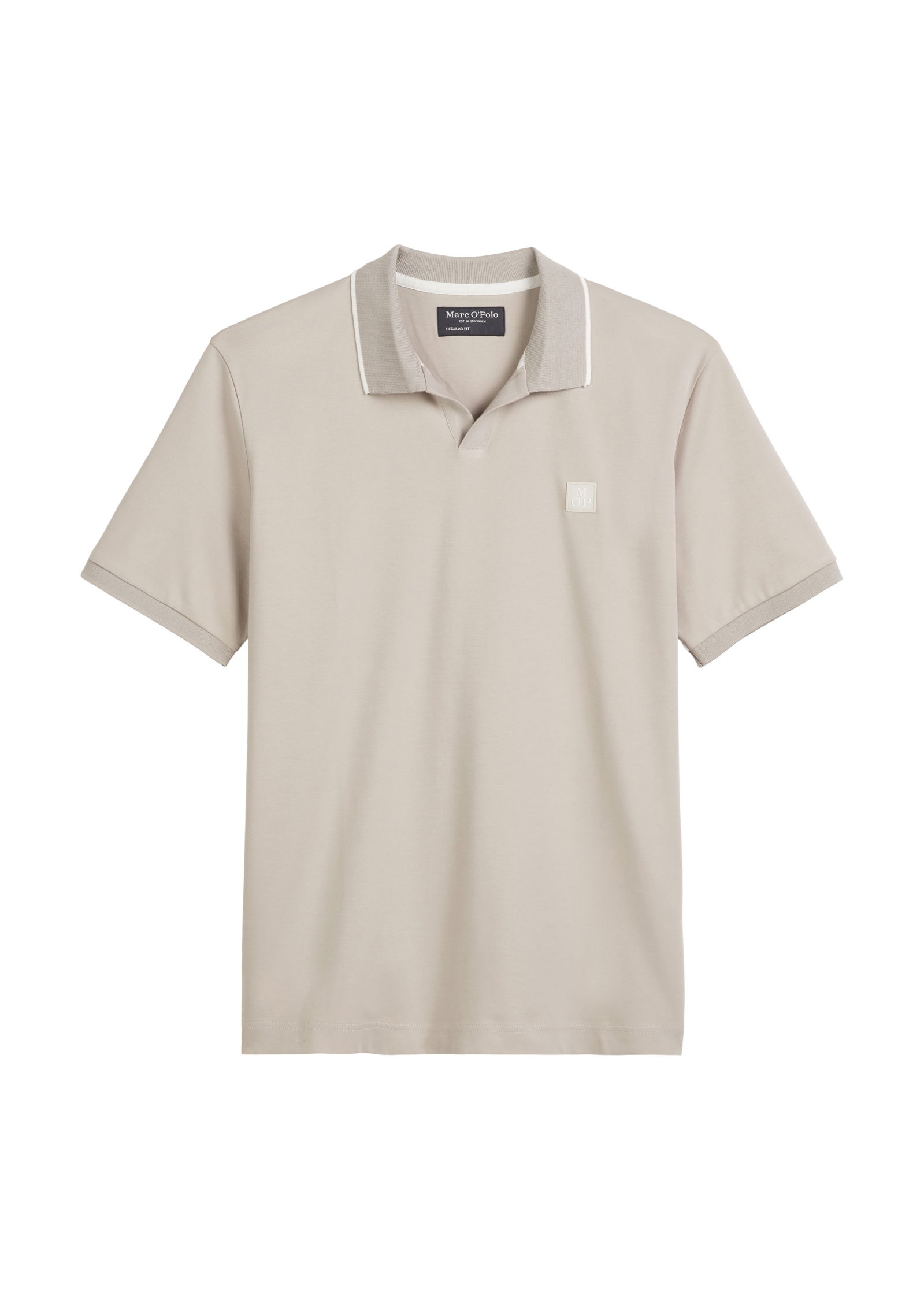 Image of Marc OPolo Poloshirt regular fit, kontrastfarbene Streifen am Kragen