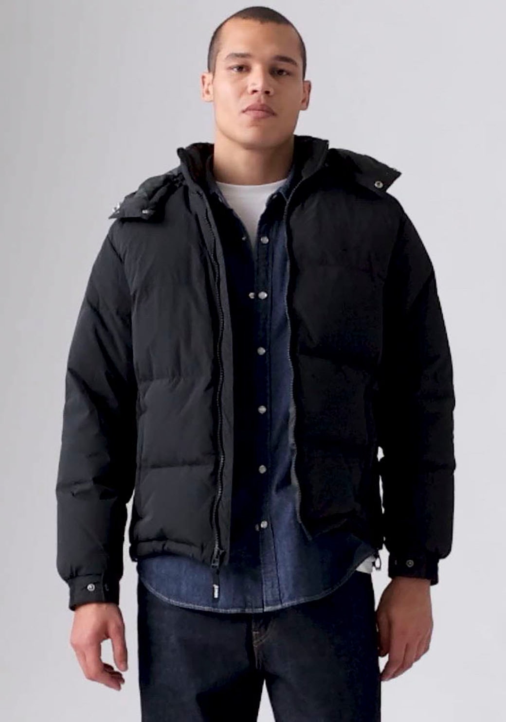 Levi's® Steppjacke »ROCKRIDGE SHORT PUFFER«, mit Kapuze