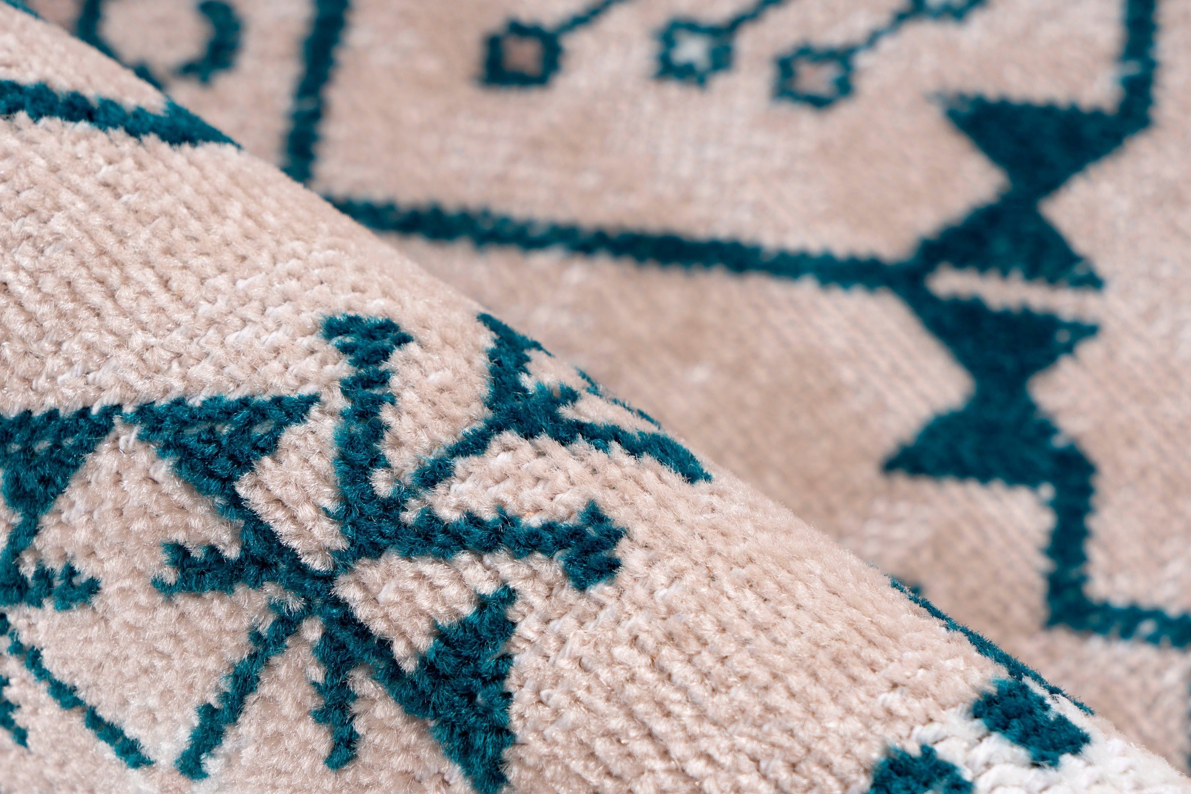 calo-deluxe Teppich »Ruzica-404« rechteckig 6 mm Höhe Flachgewebe, Vintage Design, Wohnzimmer