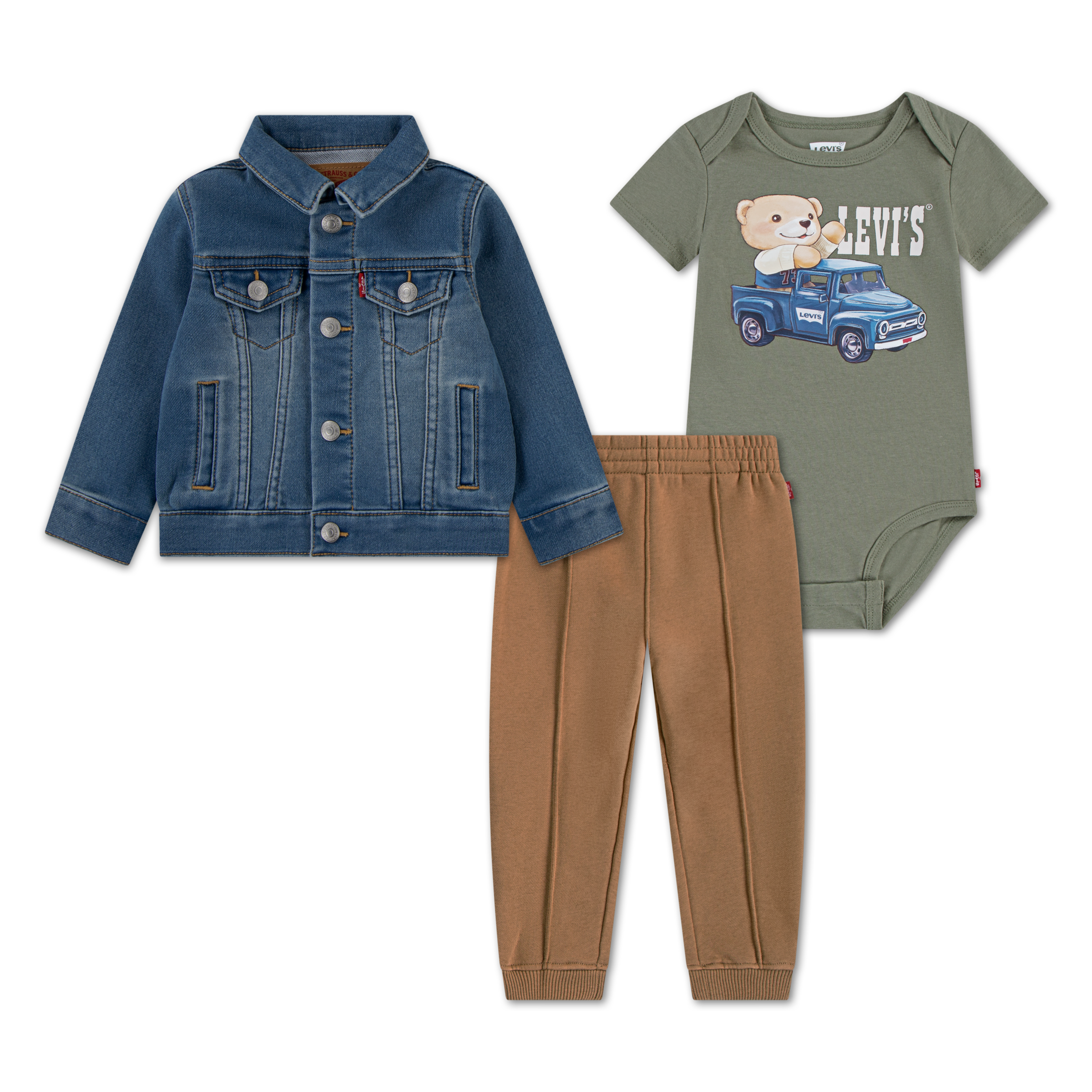 Levi's® Kids Body & Hose »LVB TRUCKER, TEE,JOGGER«, und Jeansjacke, for Boys