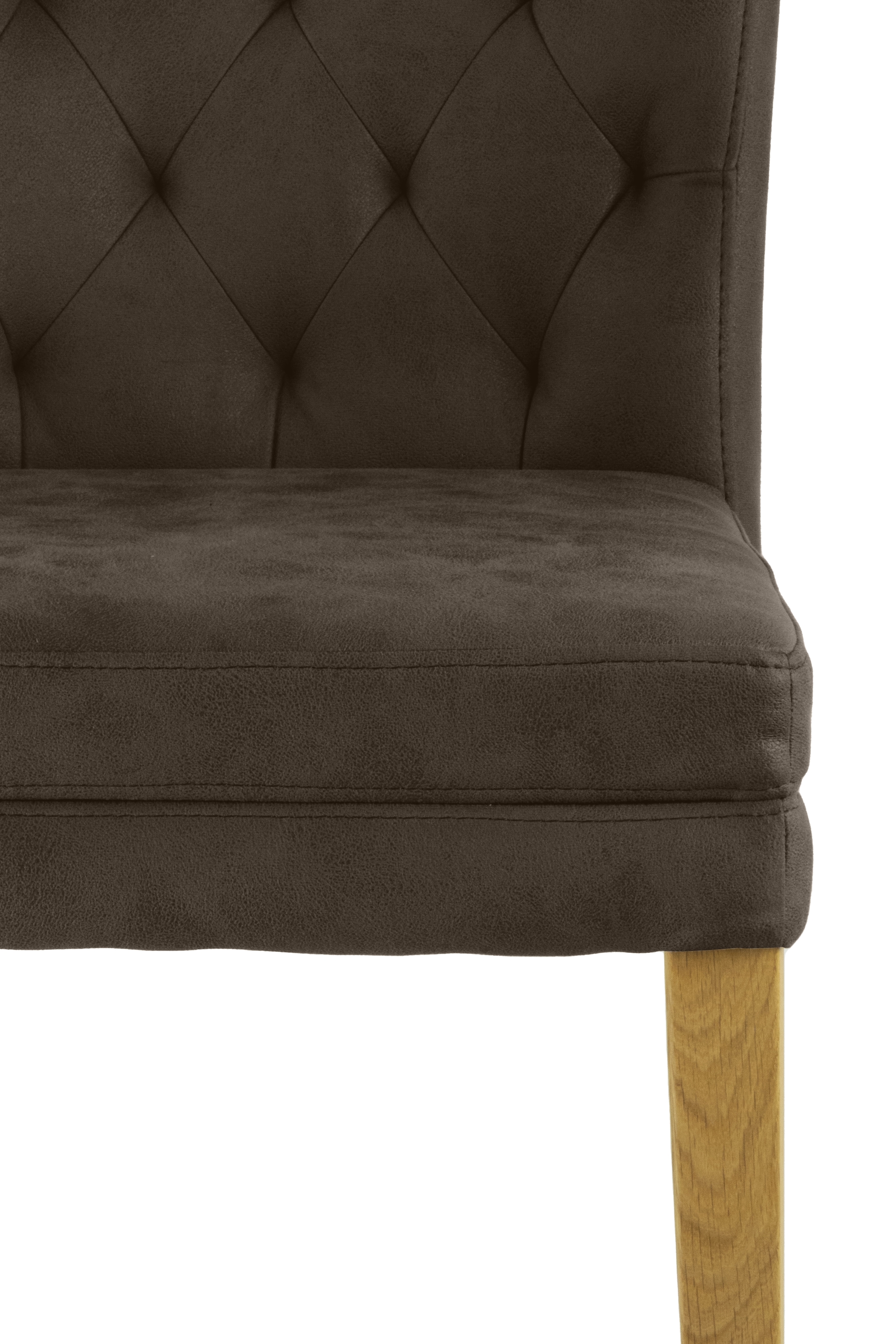 Home affaire 4-Fussstuhl »Colorado«, (Set), 2 St., Microfaser, bequeme Polsterung, Gestell Massivholz wenge oder eiche natur