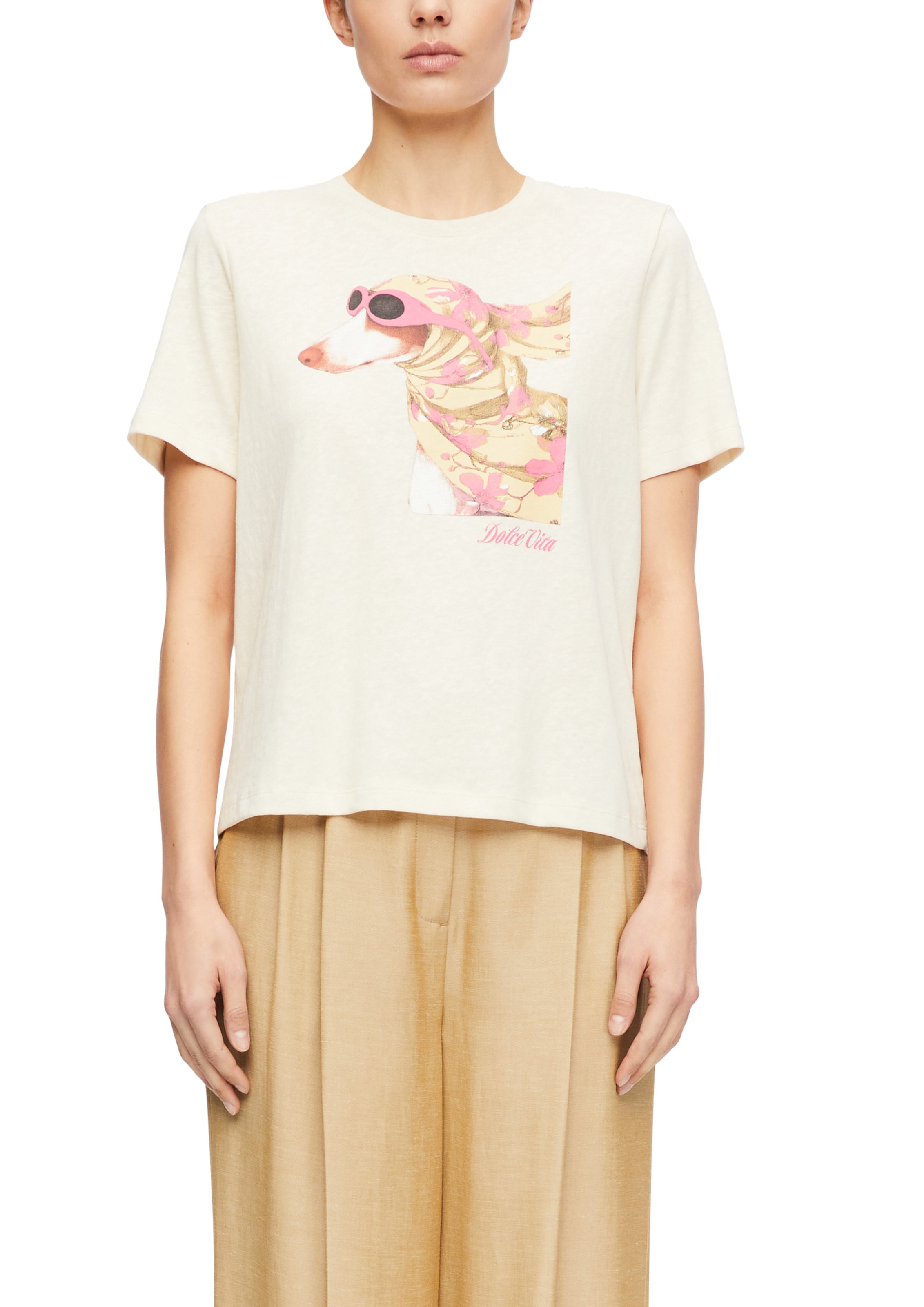 Image of Comma Kurzarmshirt Sommershirt mit Print