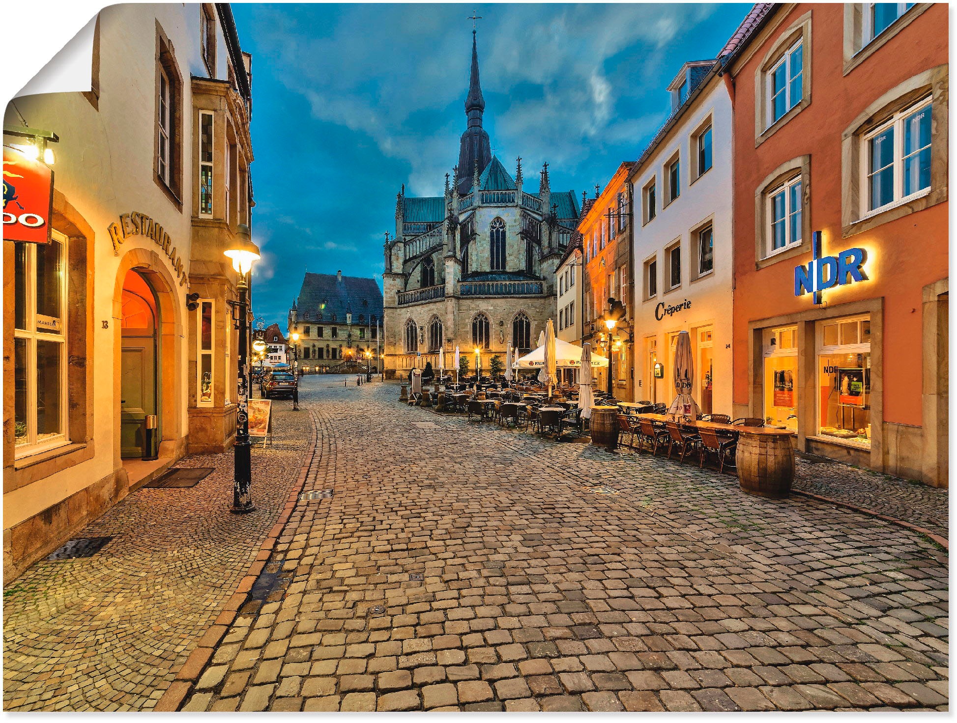 Image of Artland Wandbild »Osnabrück, Blick auf die Marienkirche«, Deutschland, (1 St.), in vielen Grössen & Produktarten -Leinwandbild, Poster, Wandaufkleber / Wandtattoo auch für Badezimmer geeignet bei Ackermann Versand Schweiz