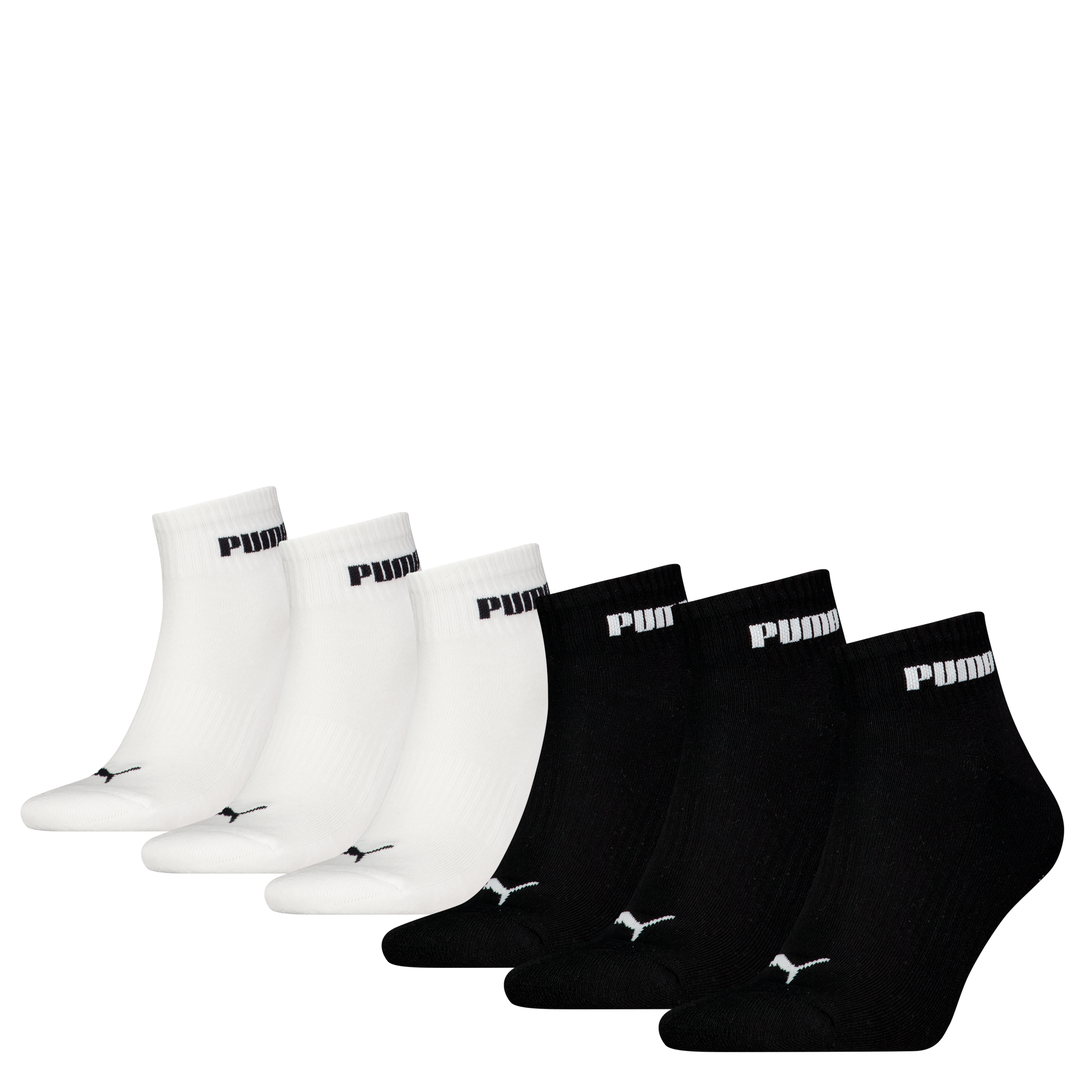 Image of PUMA Kurzsocken "PUMA UNISEX CUSH NEXT QUARTER 6P ECOM" 6er-Pack, mit feuchtigkeitstransportierender Technologie