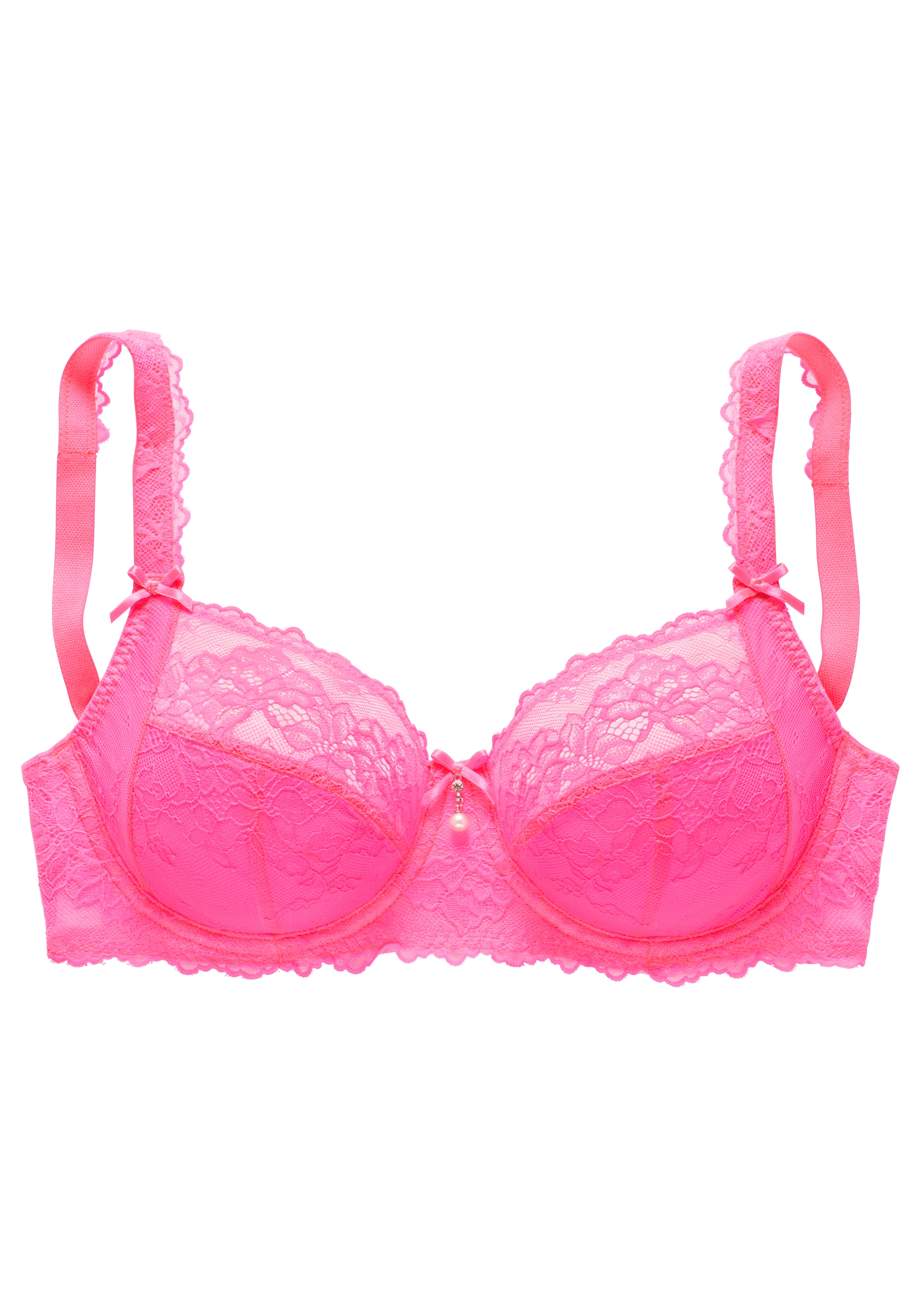 LASCANA Bügel-BH, mit hübschen Spitzenträgern, sexy Dessous
