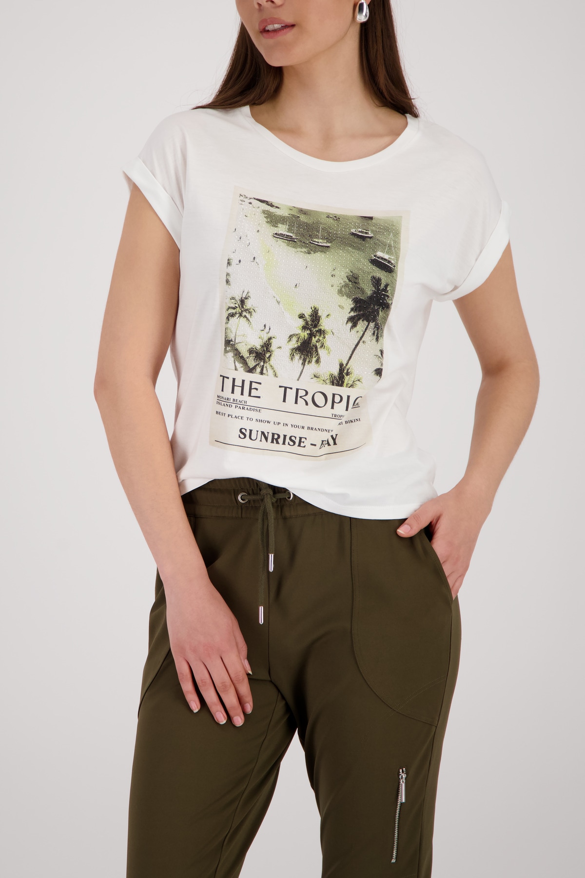 Image of Monari T-Shirt "Shirt Tropics" Regular fit mit Print