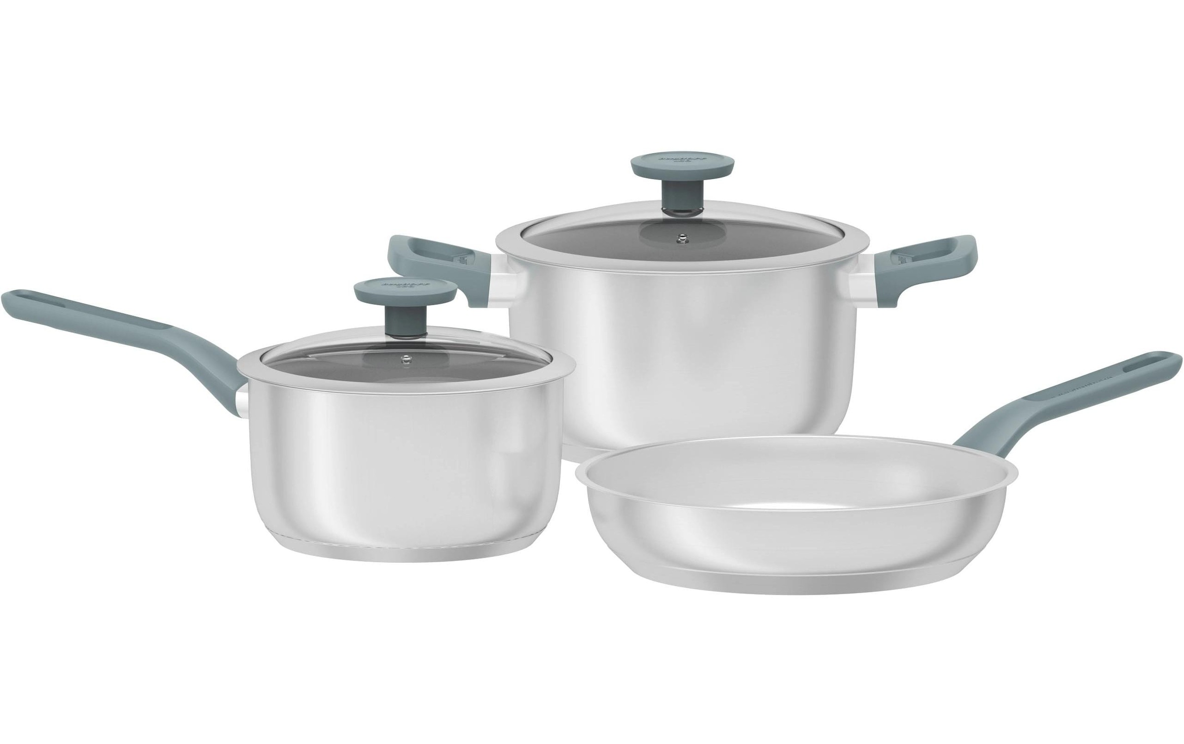 Image of BergHOFF Topf-Set "Leo Bolt Ocean 5-tlg. 18 cm/20 cm/24 cm" Set