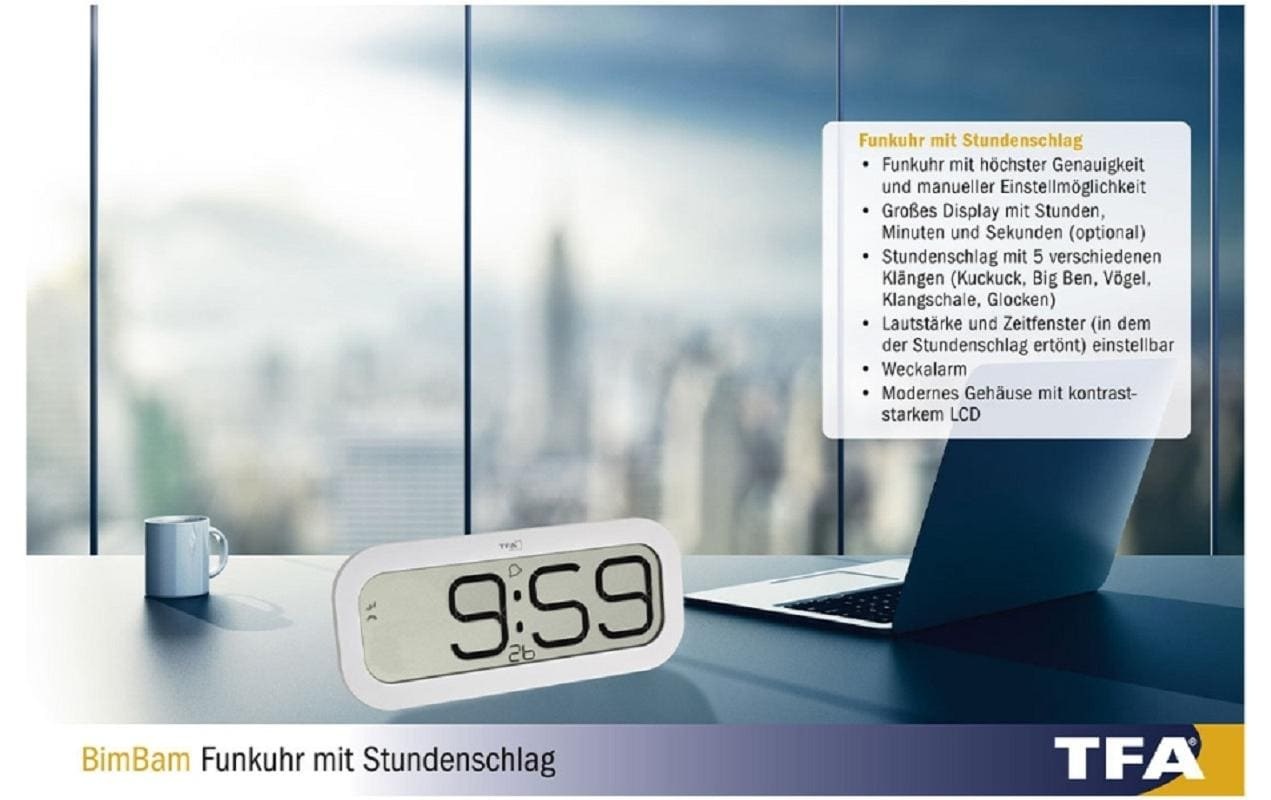 TFA Dostmann Funkwanduhr