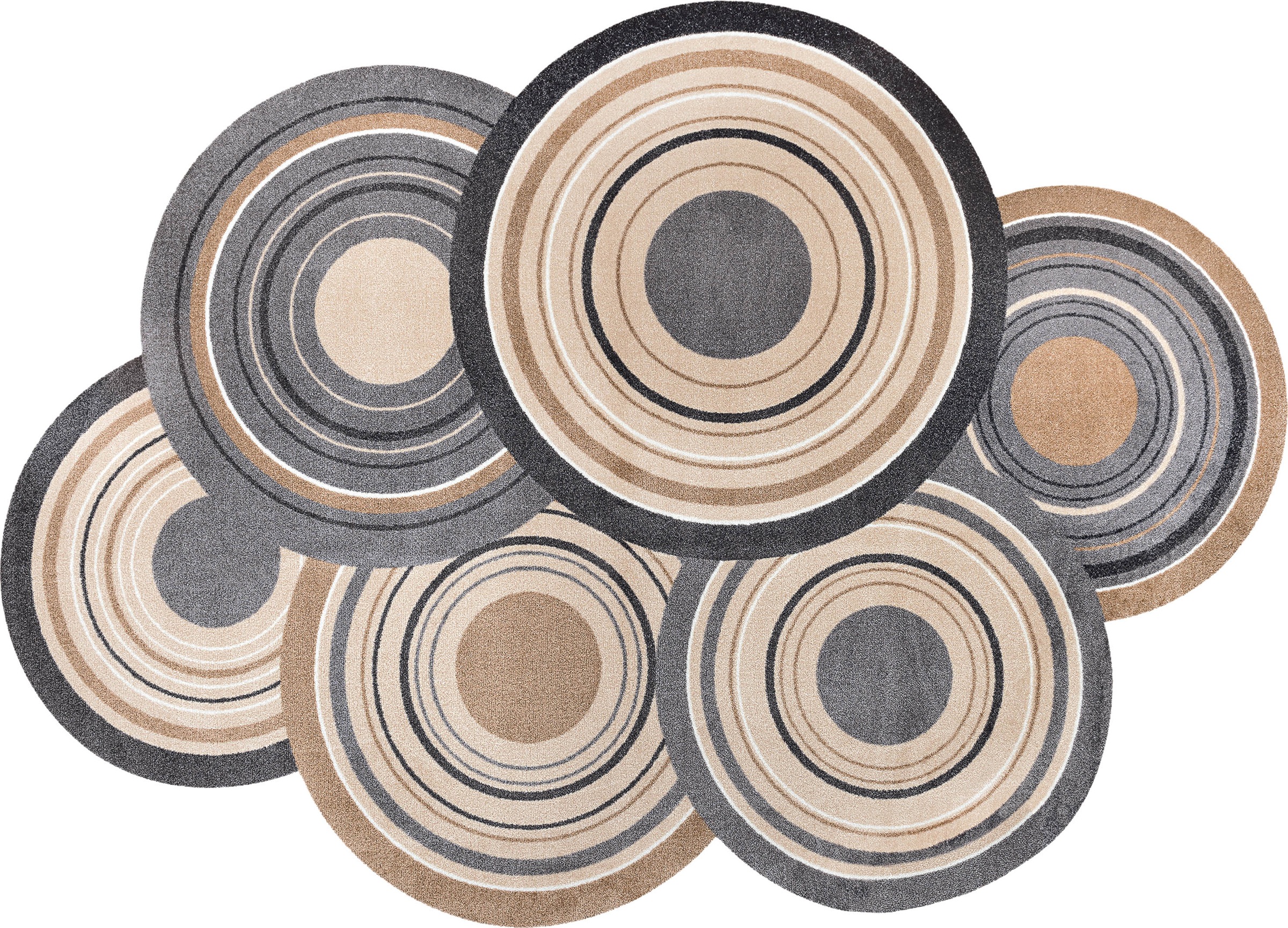 Image of wash+dry by Kleen-Tex Teppich "Cosmic Colours" stufenförmig 9 mm Höhe rutschhemmend, waschbar, Wohnzimmer
