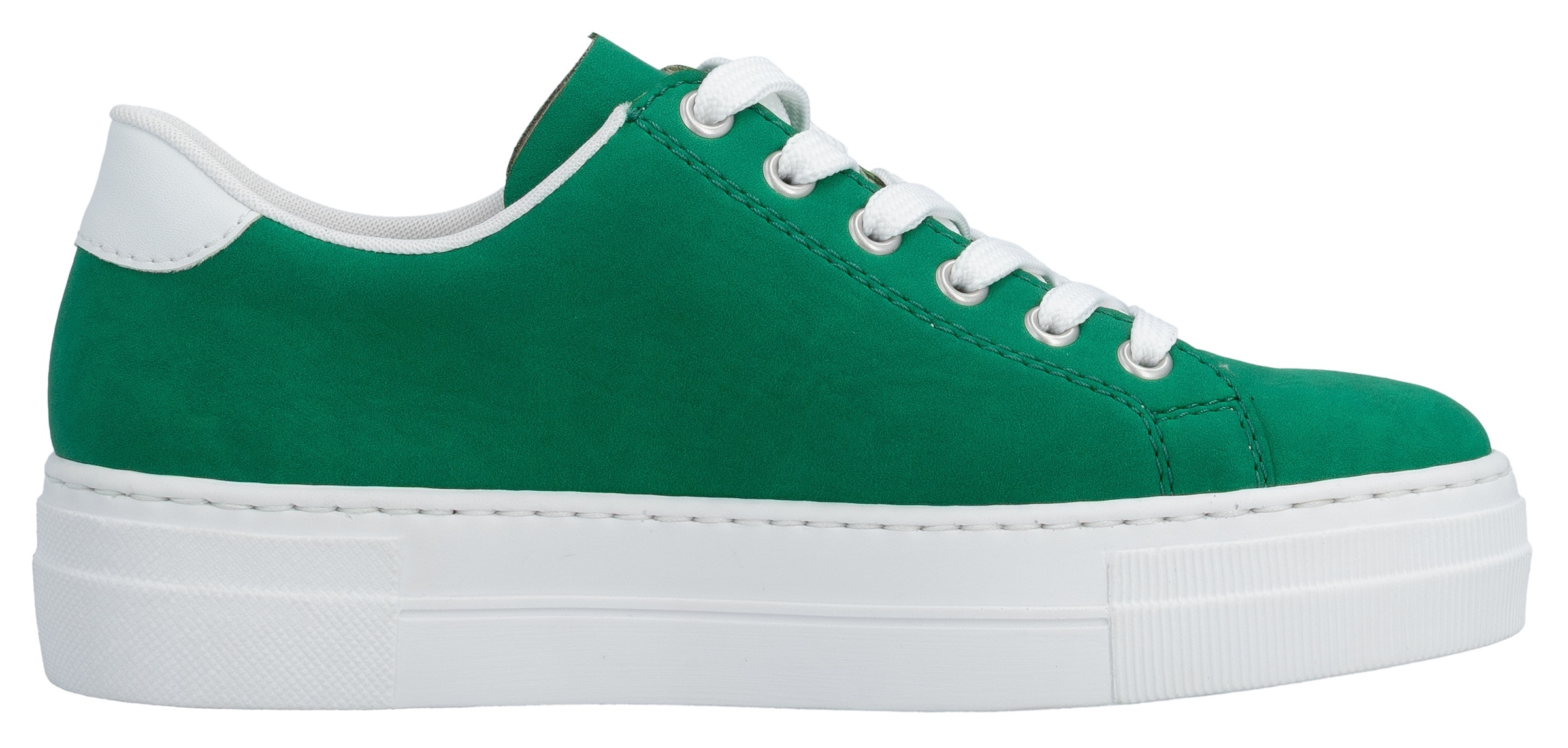 Rieker Sneakers  , Freizeitschuh, Halbschuh, Schnürschuh mit Plateausohle