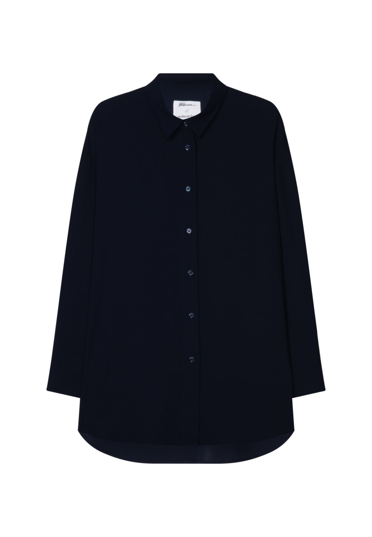 seidensticker Longbluse »Schwarze Rose« Langarm Kragen Uni