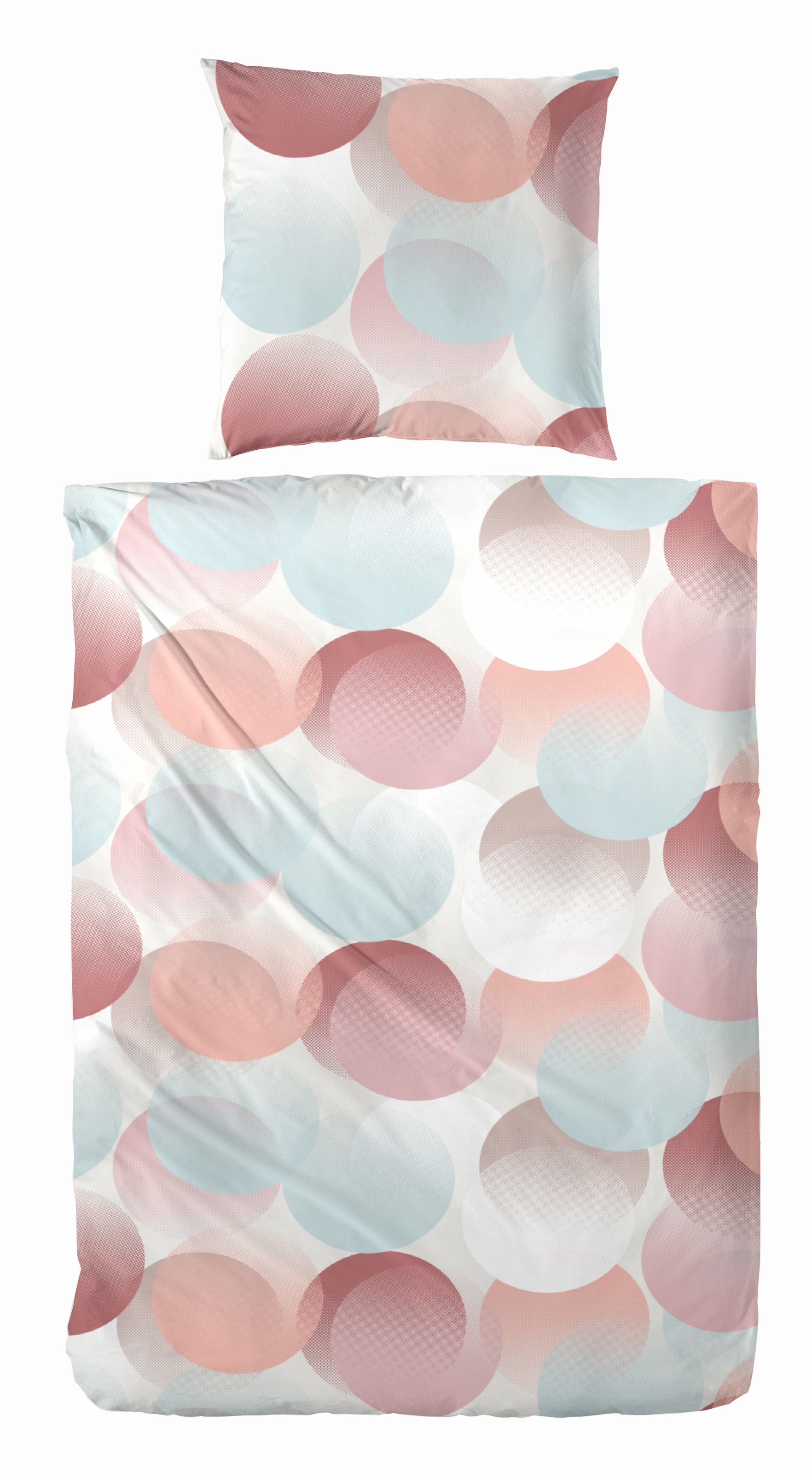 Primera Linge de lit »Perkal-Bettwäsche Zeitreise« 2 cuis avec des cercles