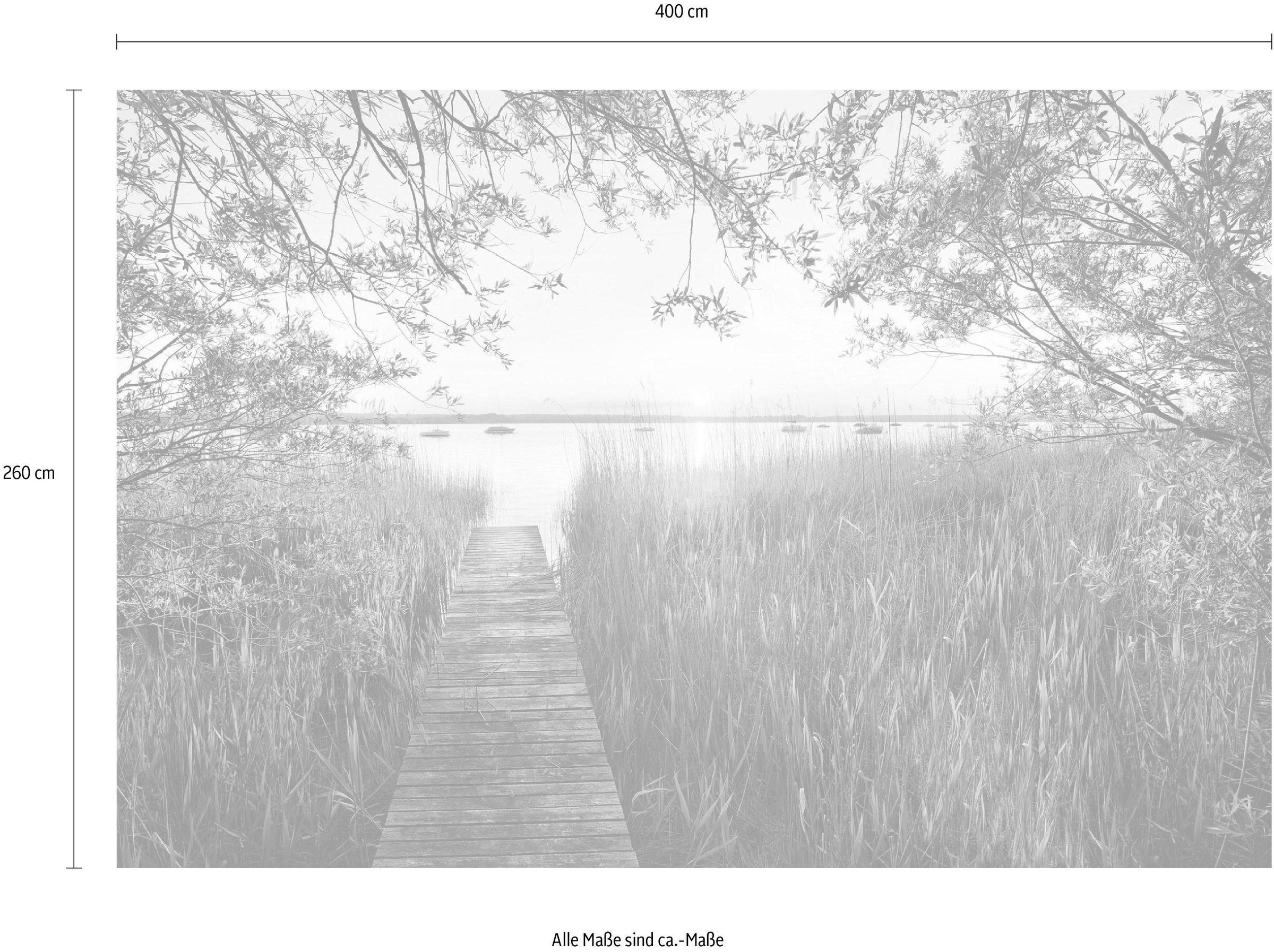 Komar Vliestapete »Digitaldruck Vlies -  Lakeside - Grösse 400 x 260 cm« bedruckt glatt Wohnzimmer, Schlafzimmer